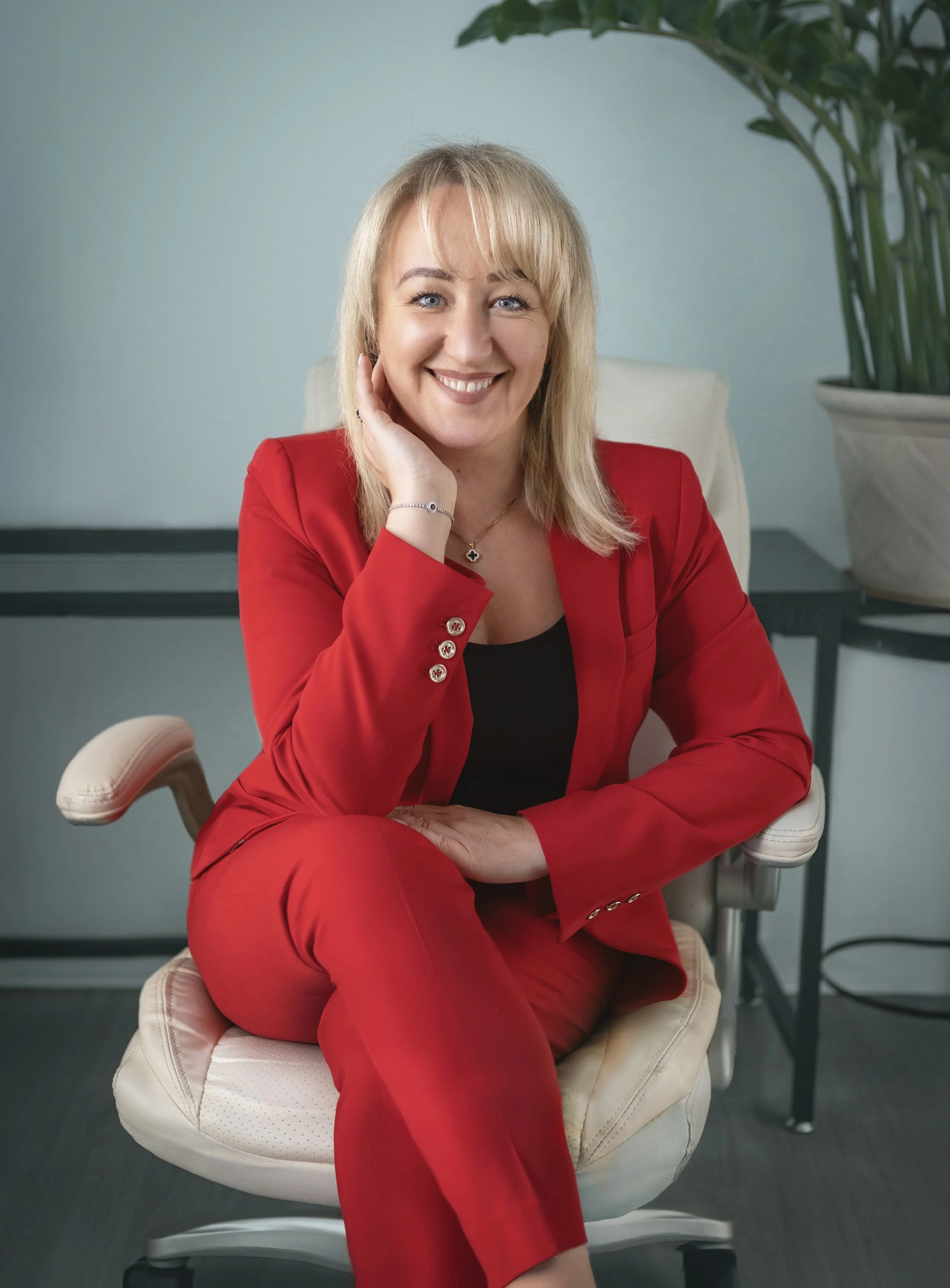 Confident and Smiling Female Entrepreneur | Professional Branding Photography