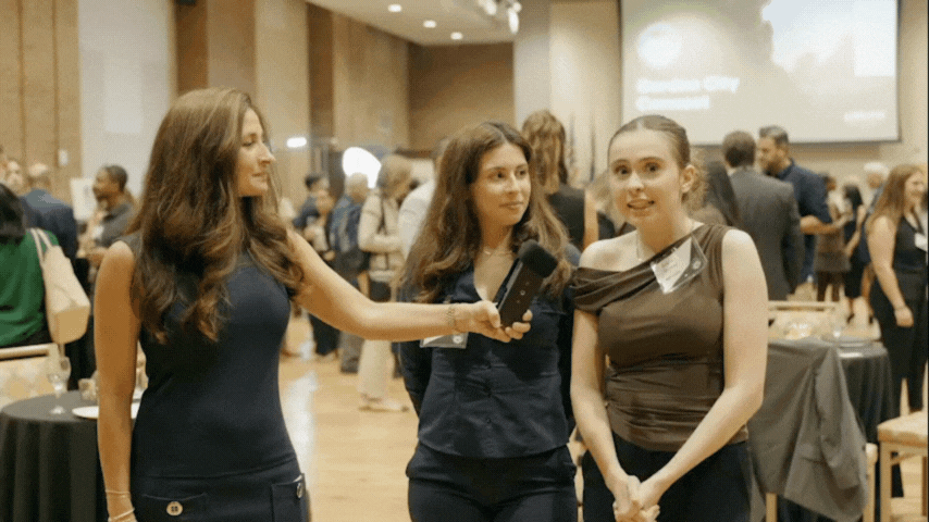 Capturing executive interviews and thought leadership at the Garden City Chamber Connect event, produced by Bigode Inc.