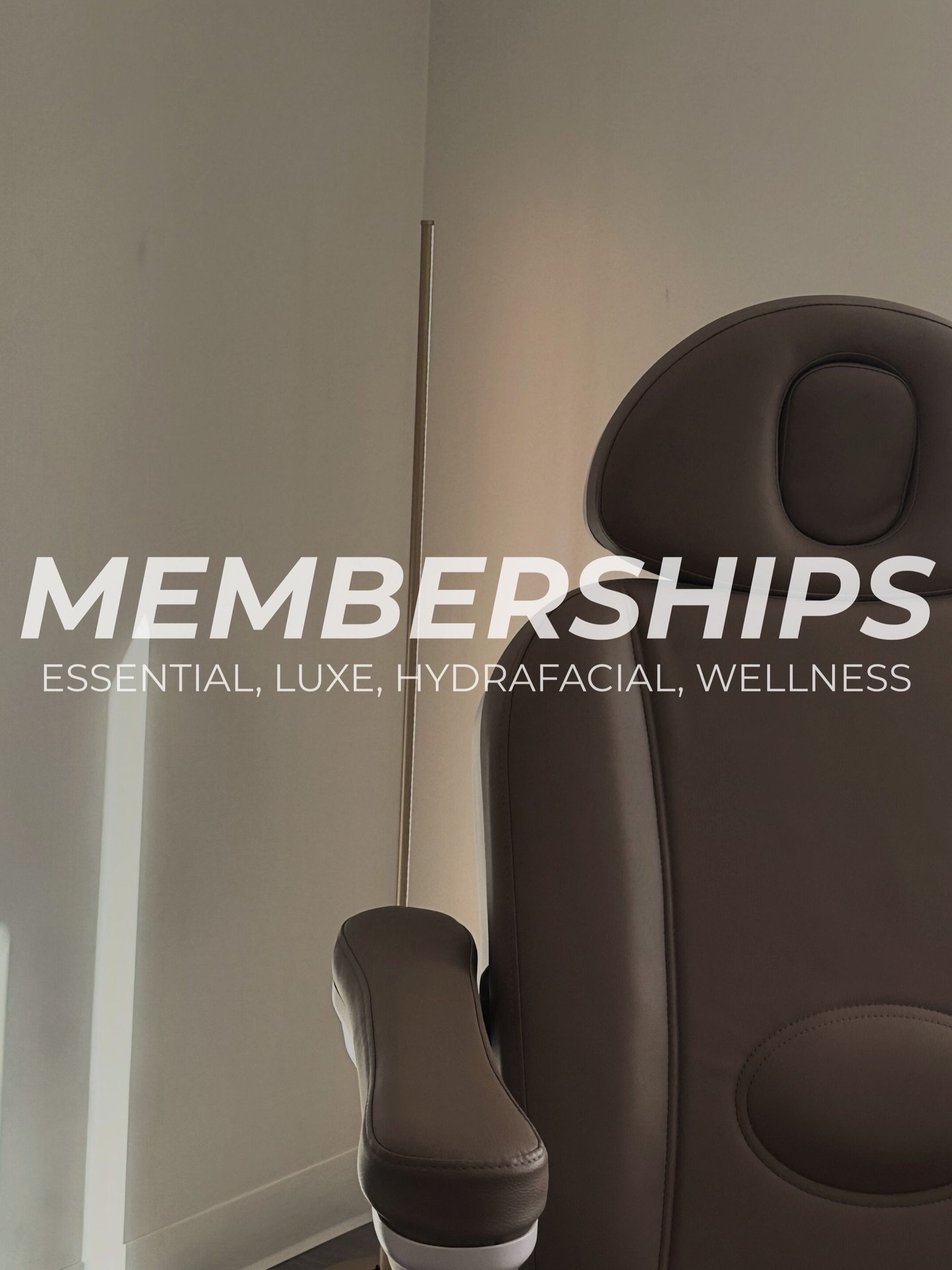 Monthly Memberships Are Back! ⭐️

Consistent care. Exclusive savings. Skin that never stops glowing! 

Essential- $150/Month = $150 in your bank 
Luxe- $250/Month = $250 in your bank 
HydraFacial- $175/Month = One Hydrafacial + Dermaplane 
Wellness- 