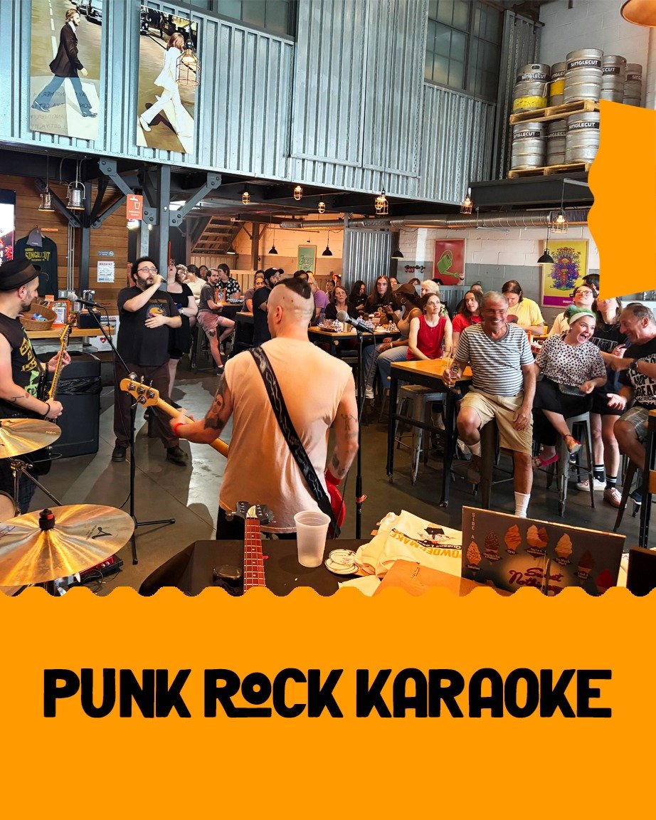 You haven't lived until you've fronted a live Punk band belting out your favorite Punk anthems! This could be you this Saturday at our Astoria, NYC location from 6 - 9pm. Featuring POWDERMAKER, Punk rockers par excellence, c'mon give it a go!