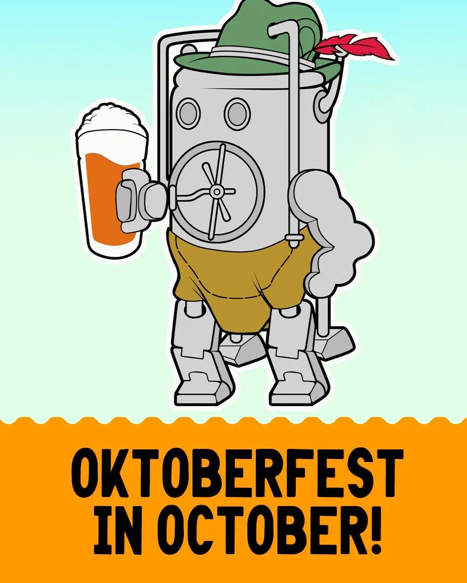 What a concept! Well you know we like to do things differently so having this event with Fall temps and aromas just seems proper. In addition to the menu below, we'll be featuring our just dropped OPENING ACT Hefeweizen finished with champagne yeast 