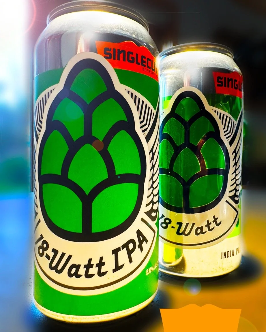 The changes to 18-WATT IPA continue! ICYMI, we recently improved upon the 18W recipe to add greater depth, softness and malt body (It really drinks like a heavier beer than 5% now more than ever!) Well, this enhancement did add to the cost, so rather