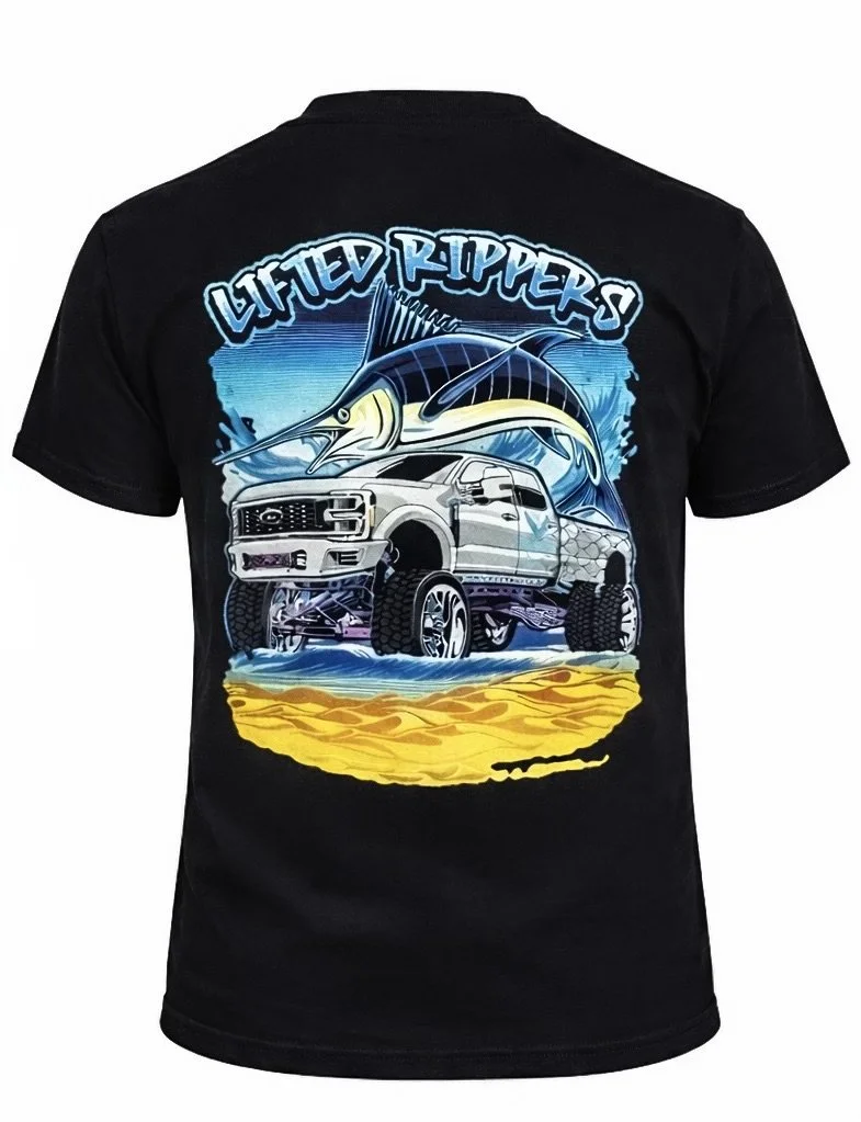 Black Lifted Rippers Marlin Shirt