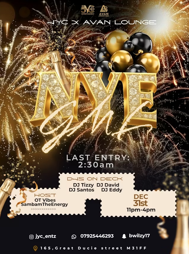 NEW YEARS EVE AT AVAN LOUNGE 