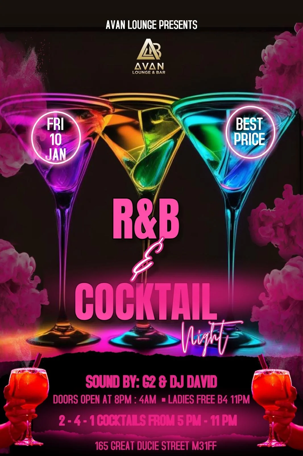Avan Lounge Presents: R&B and Cocktail Night