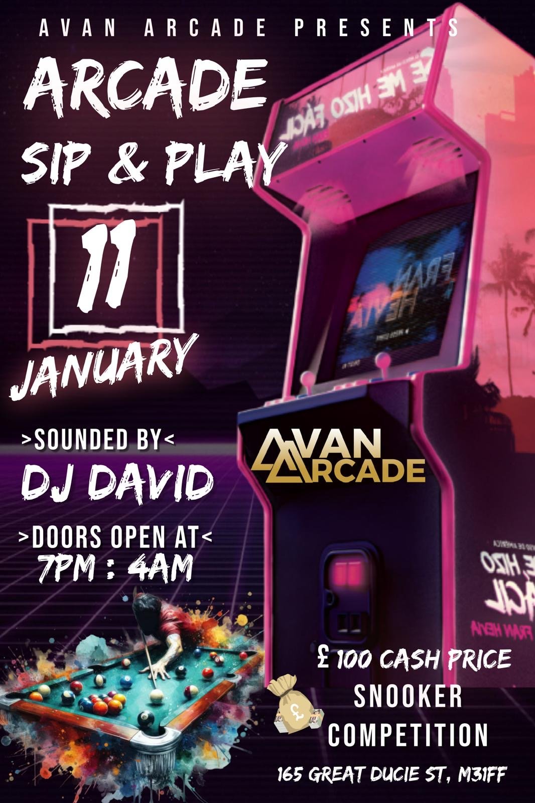  Avan Arcade Presents: Sip & Play