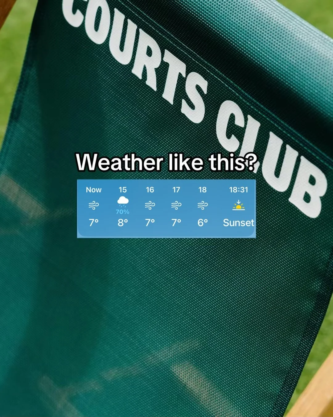 No matter the weather, Courts Club is the destination 💪