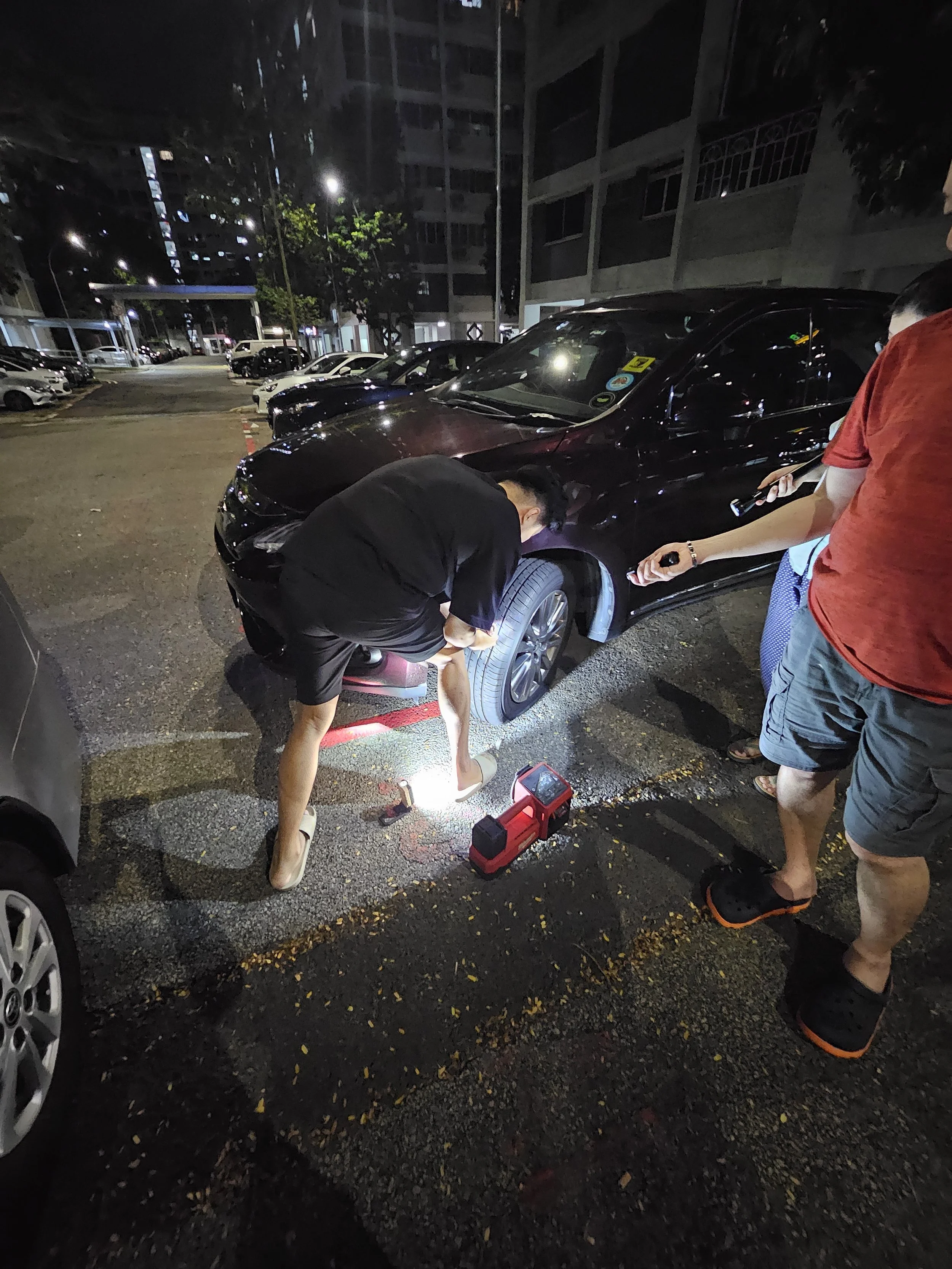 flat tyre