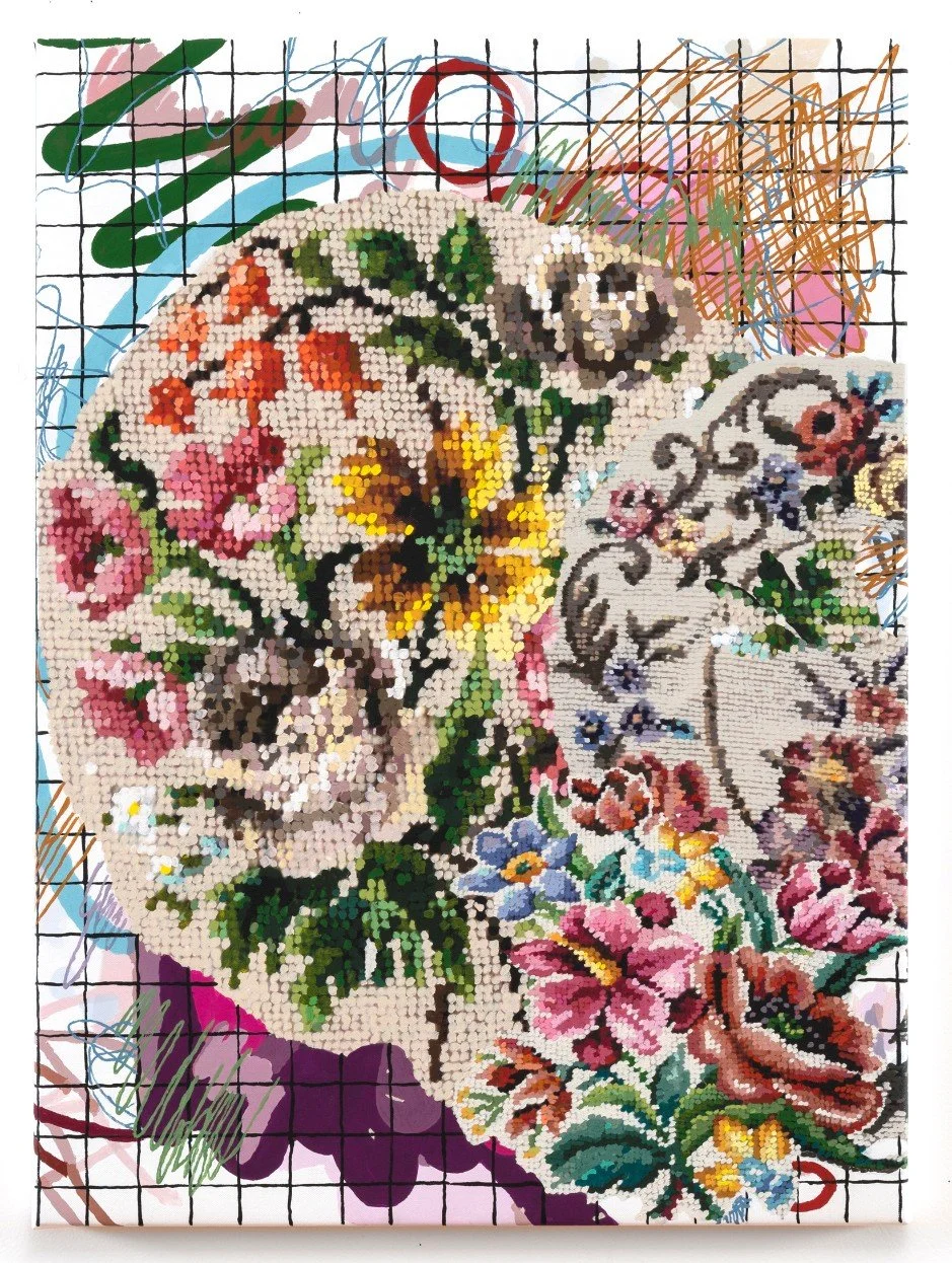 Embroidered Remix with Scribbles