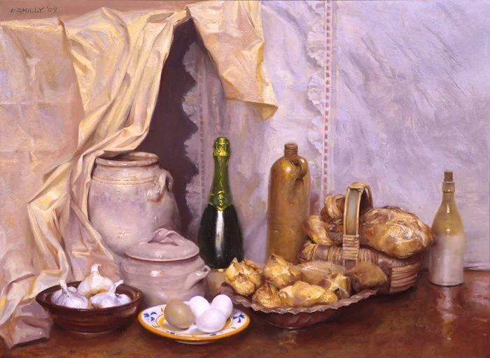 Garlic, Eggs and Bread