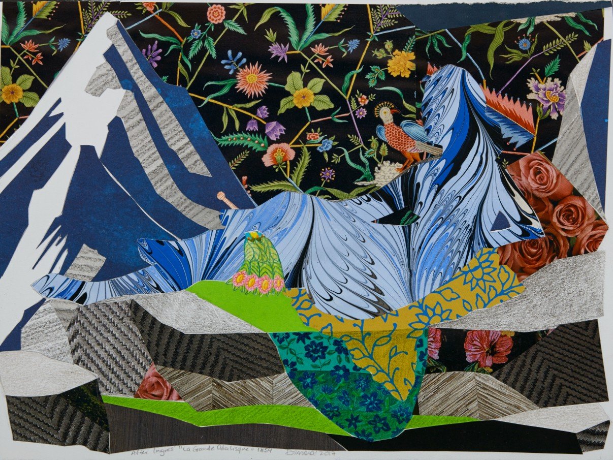 Collage 18-02 - after Ingres' "La Grande Odalisque"
