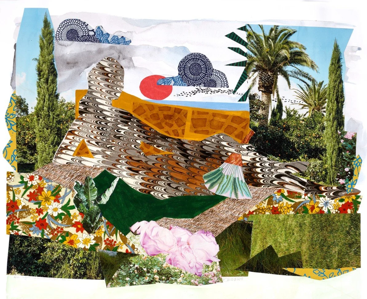 Collage 18-04 (July 2) after Ingres' "La Grande Odalisque"