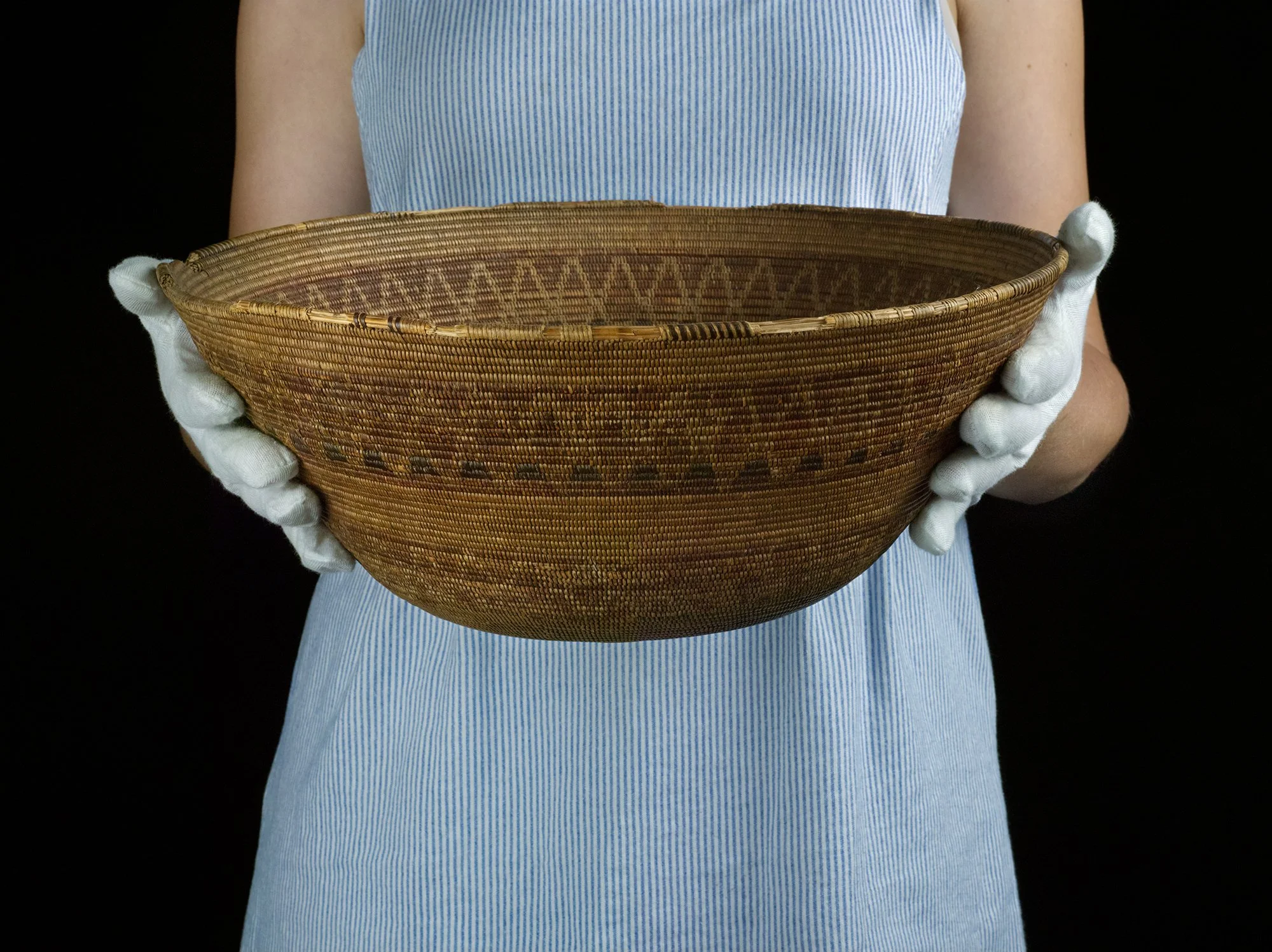 Chumash Basket at the Mission Museum, San Luis Obispo, CA