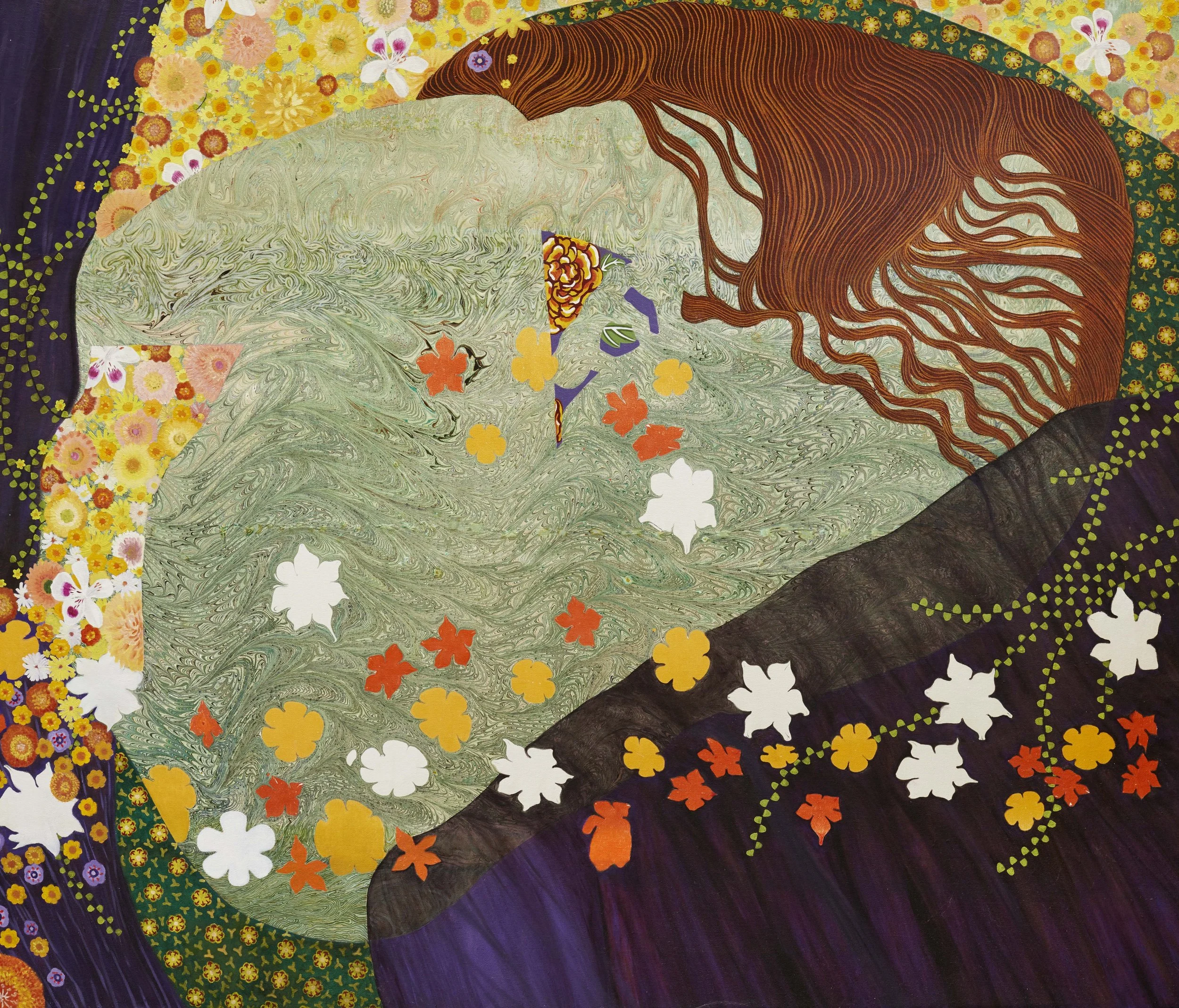 Portrait 100, after Klimt