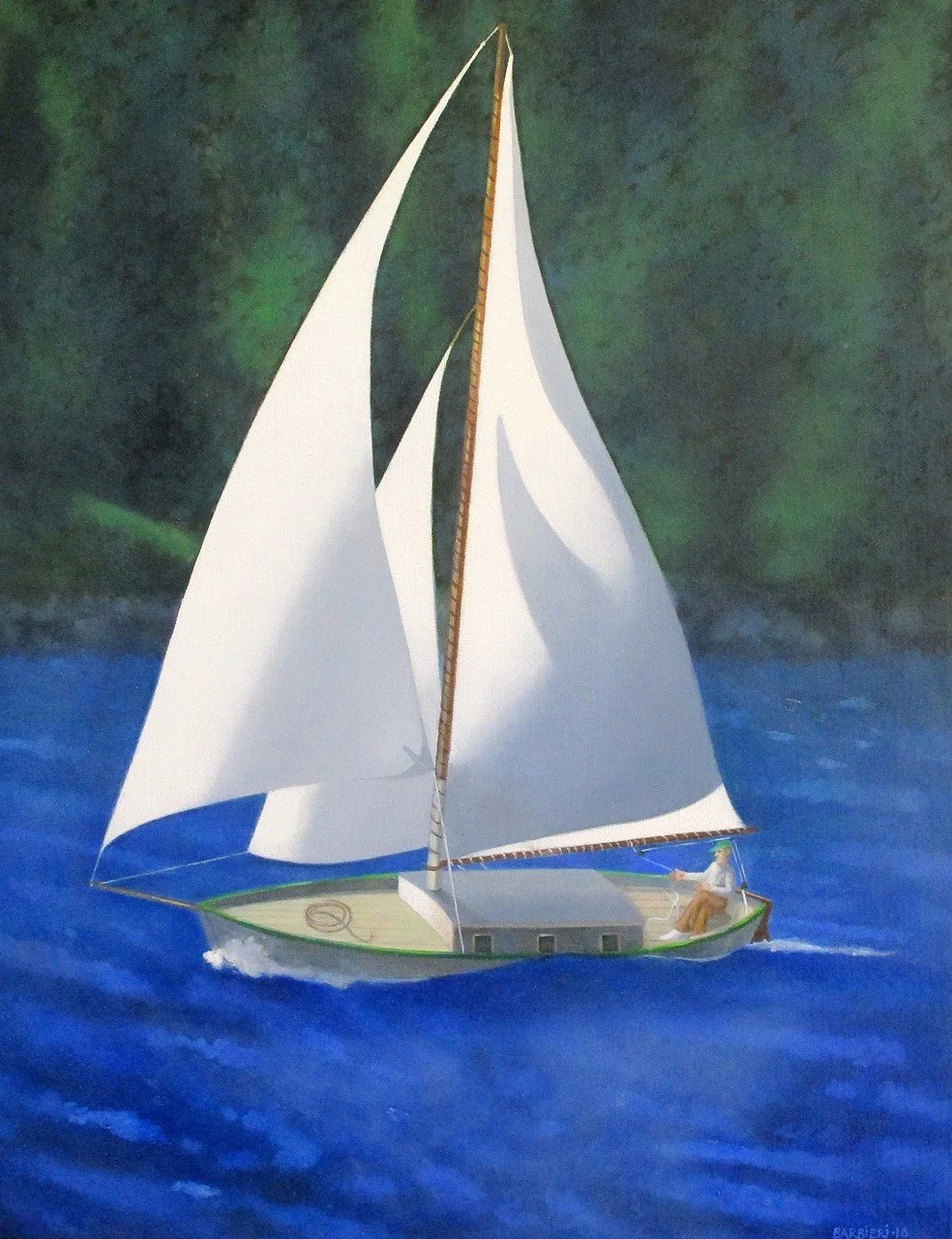 Starboard Tack Past Thompson's Island