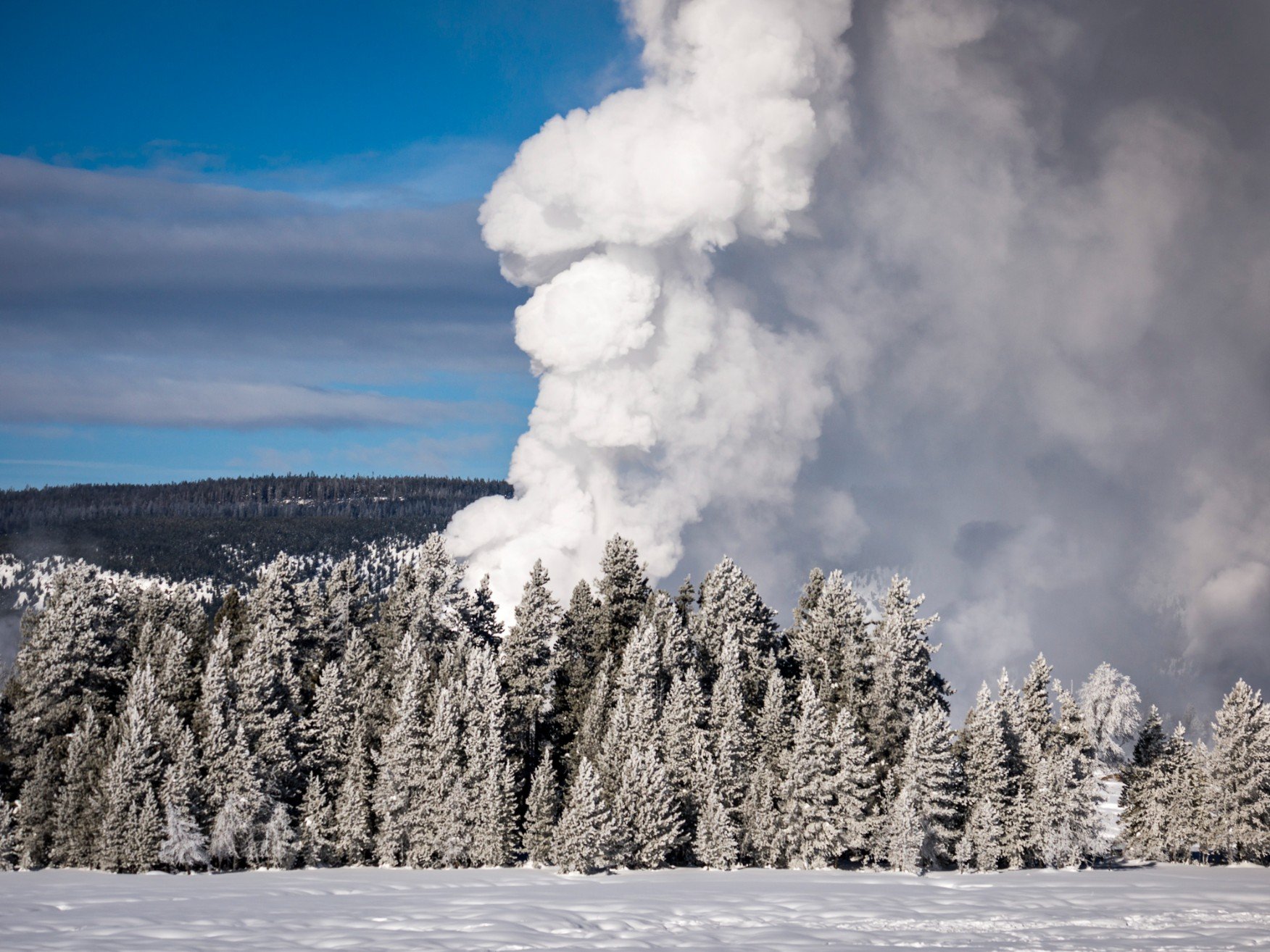 Castle Geyser from Old Faithful