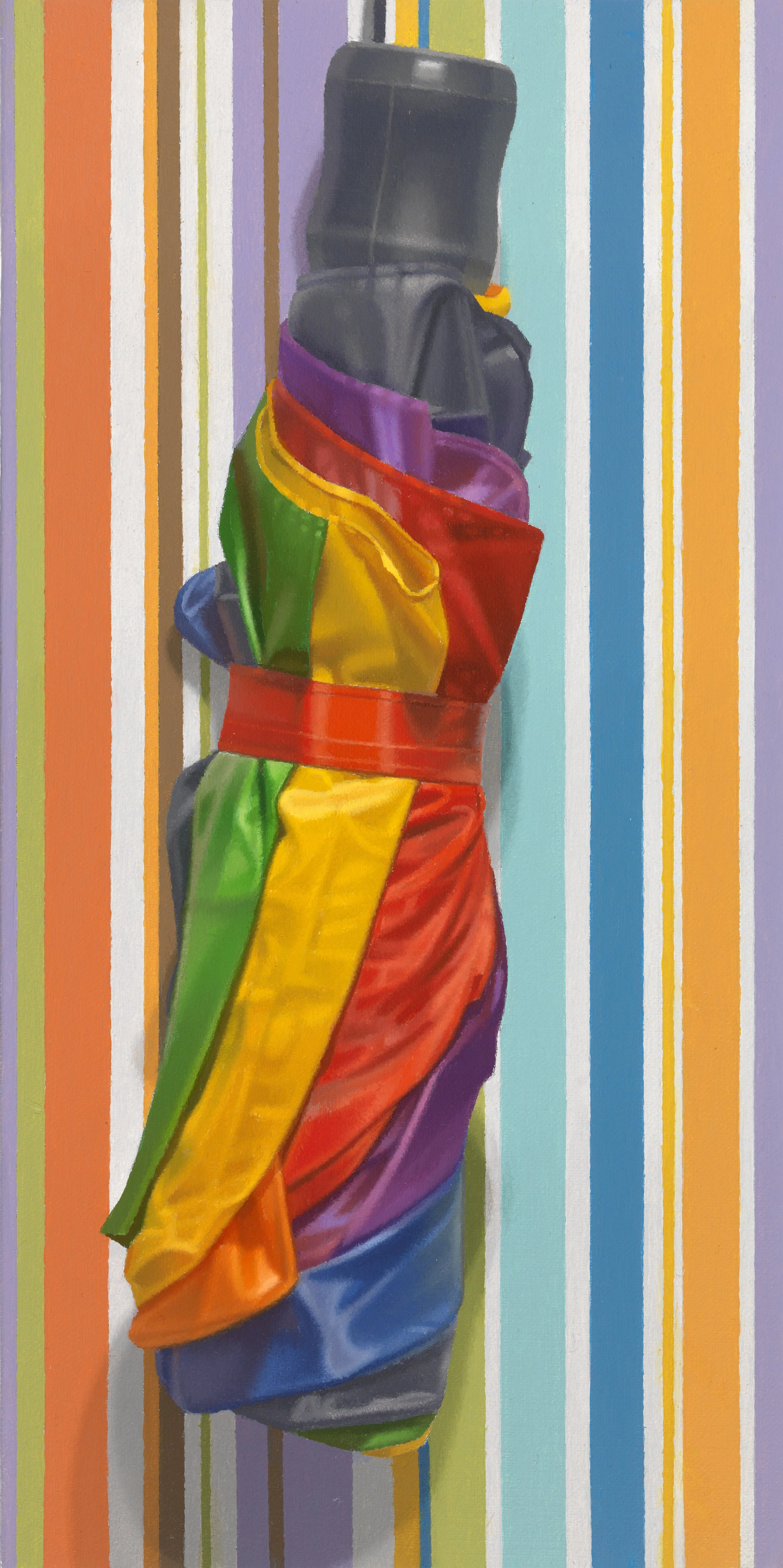 Umbrella with Stripes