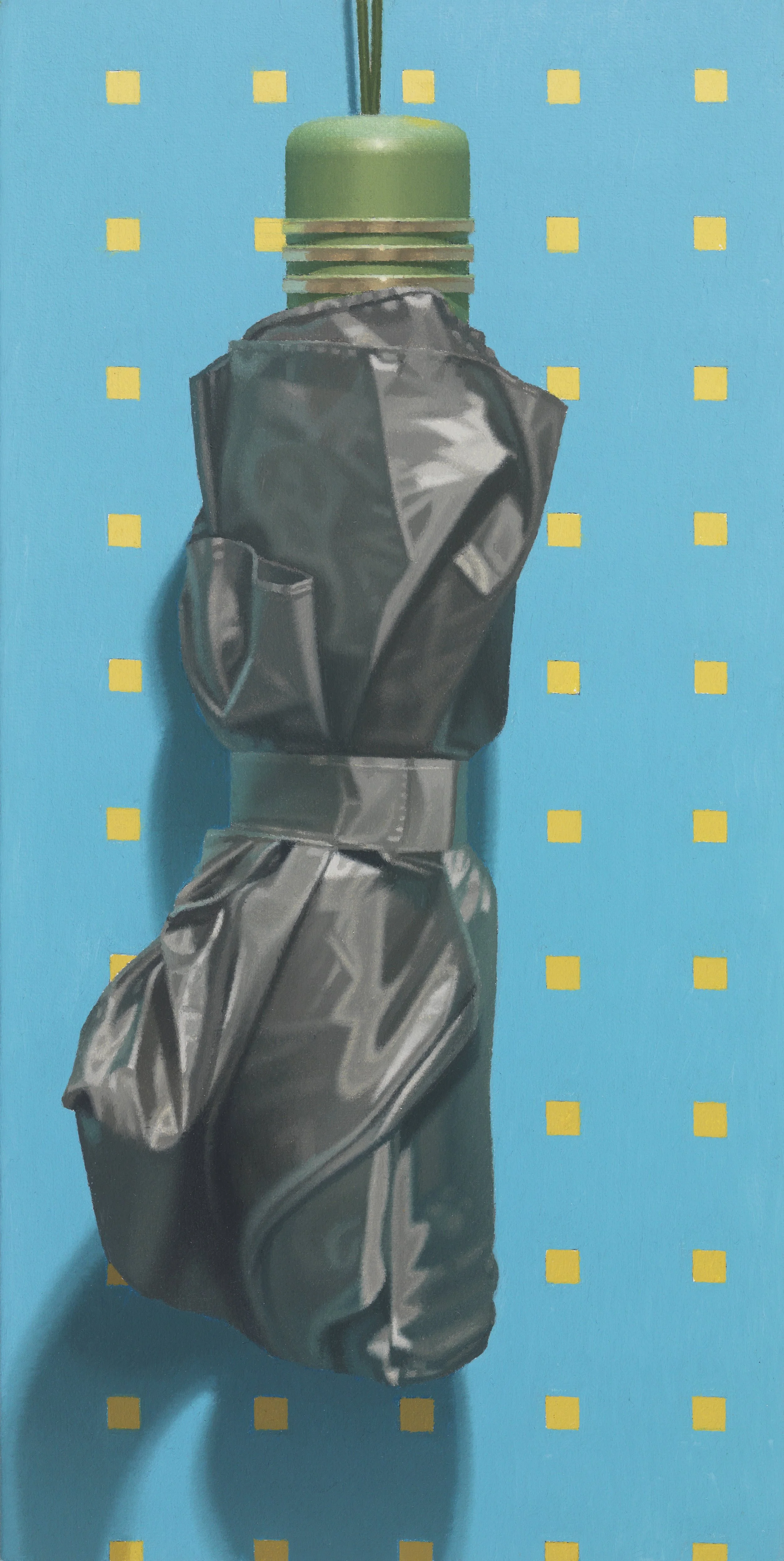 Umbrella with Yellow Squares