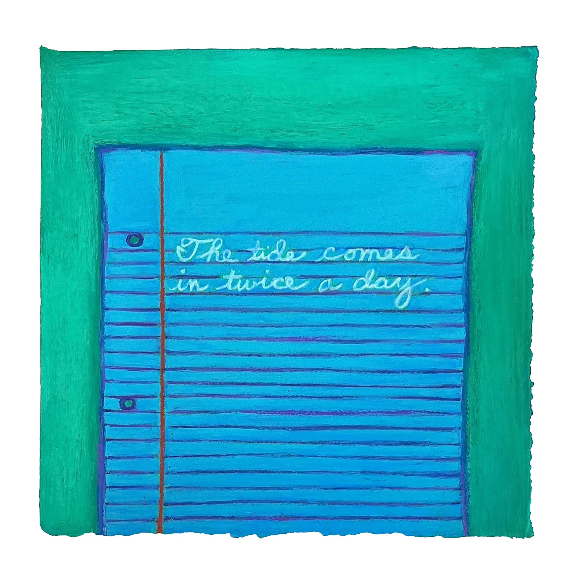 The tide comes in twice a day (from Reznikoff)