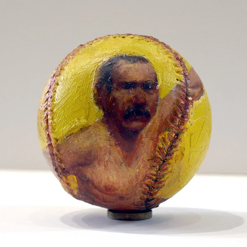 Self Portrait on Baseball