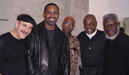 with TREVOR WARE, DWIGHT TRIBLE, WILLIAM HENDERSON, PHAROAH SANDERS.jpg