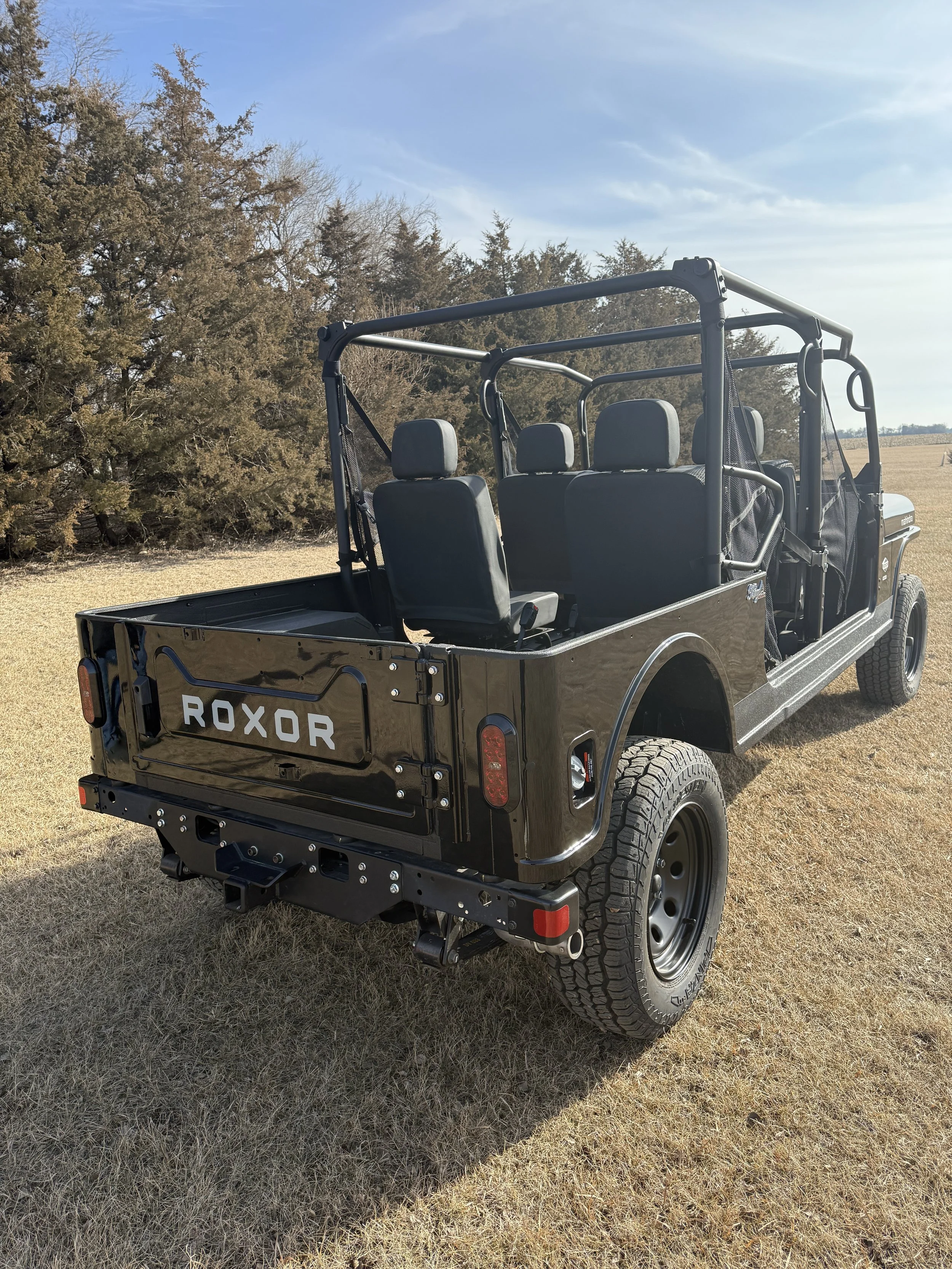 Four-passenger Mahindra ROXOR extended cab 