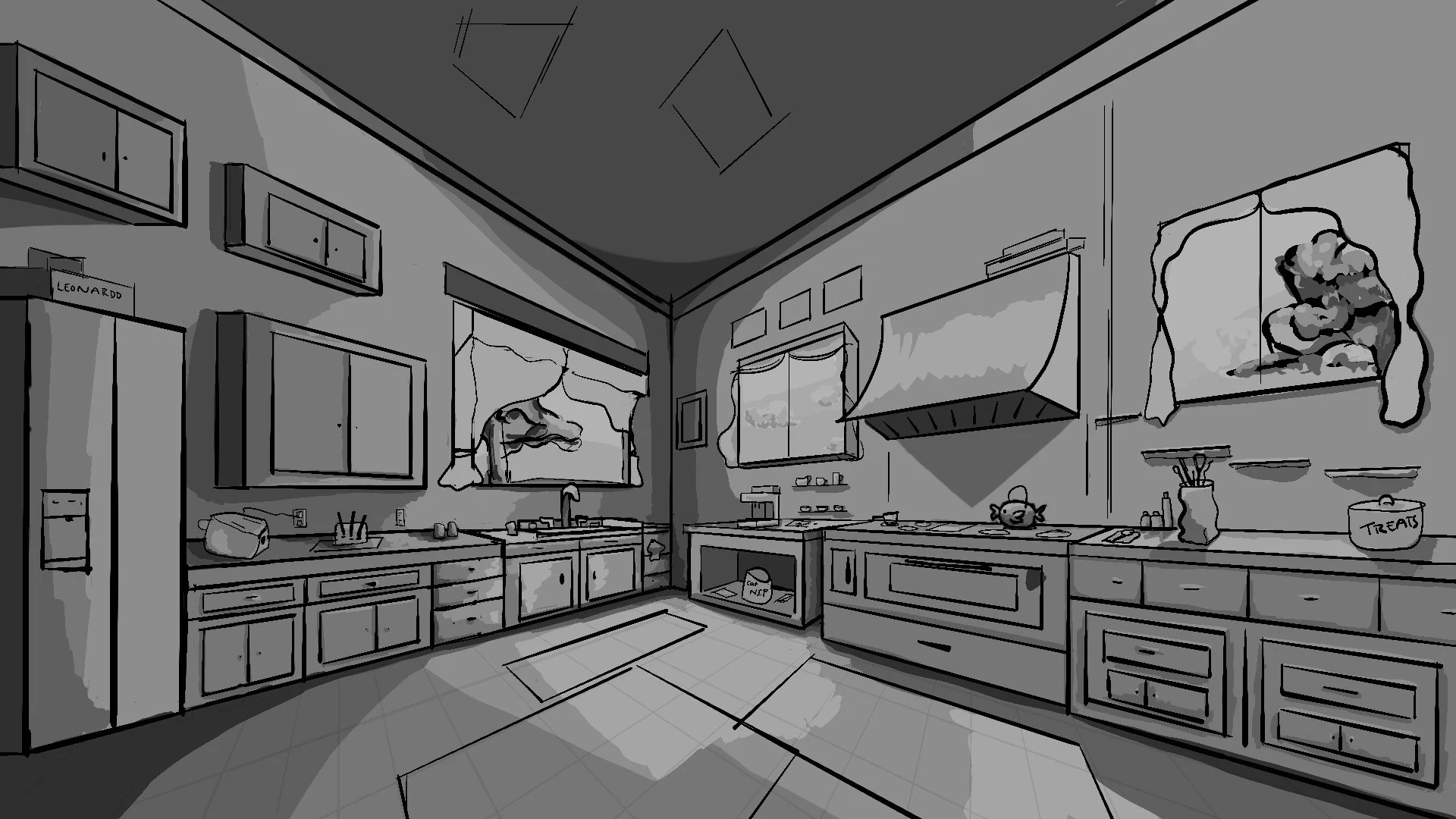 Kitchen Clean BW.jpg