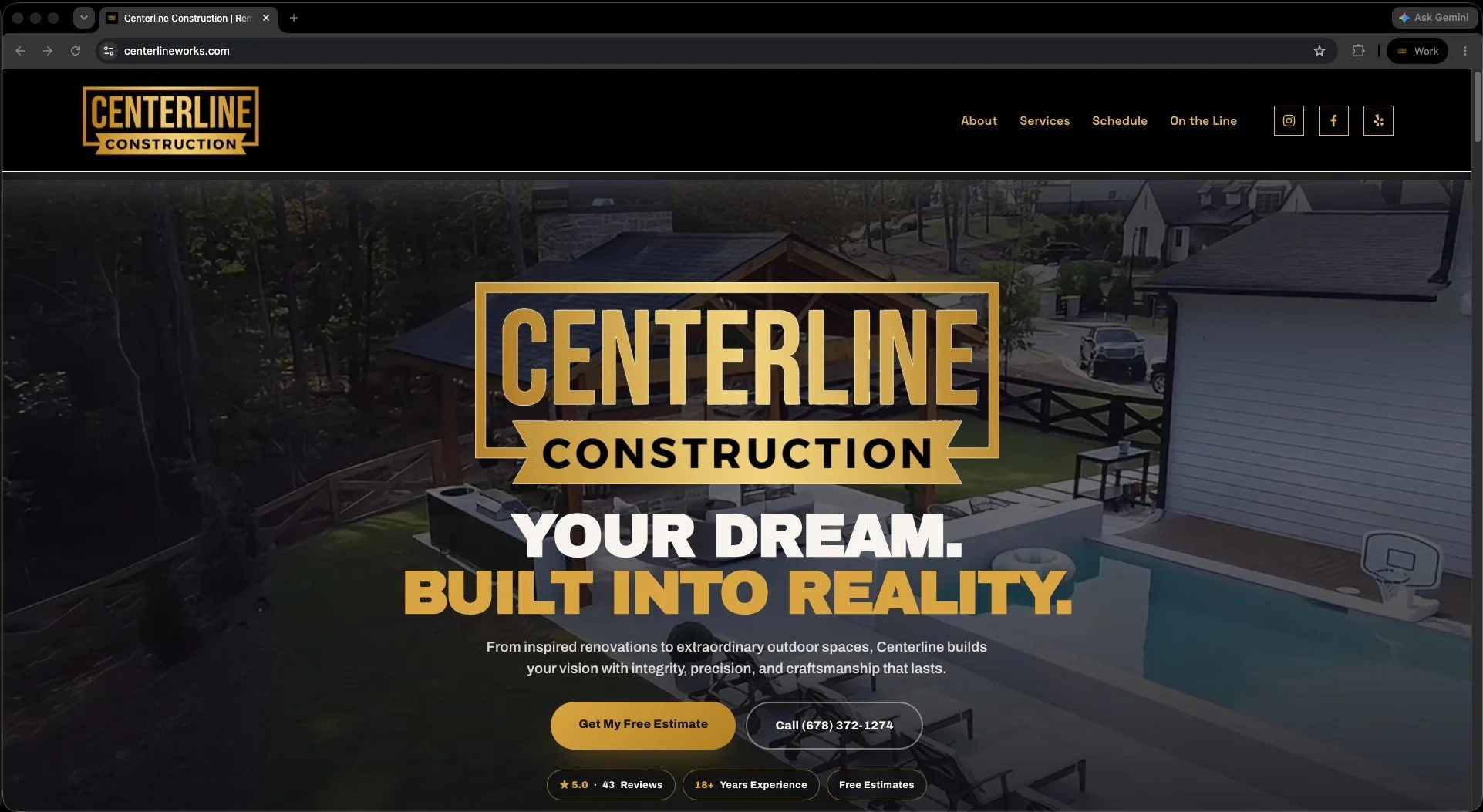 Our updated website is live! 🚧🖥️

We&rsquo;ve made it easier than ever to explore our services, view our work, and discover what Centerline Construction can do for your home.

Whether you&rsquo;re planning an inspired renovation, a custom outdoor s