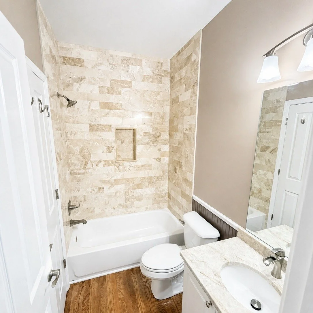 Another Bathroom Update Knocked Out! 

A fresh look can make all the difference. This bathroom received a clean, updated transformation with beautiful new shower tile, a refreshed vanity top, and crisp finishing details throughout.
Whether you&rsquo;