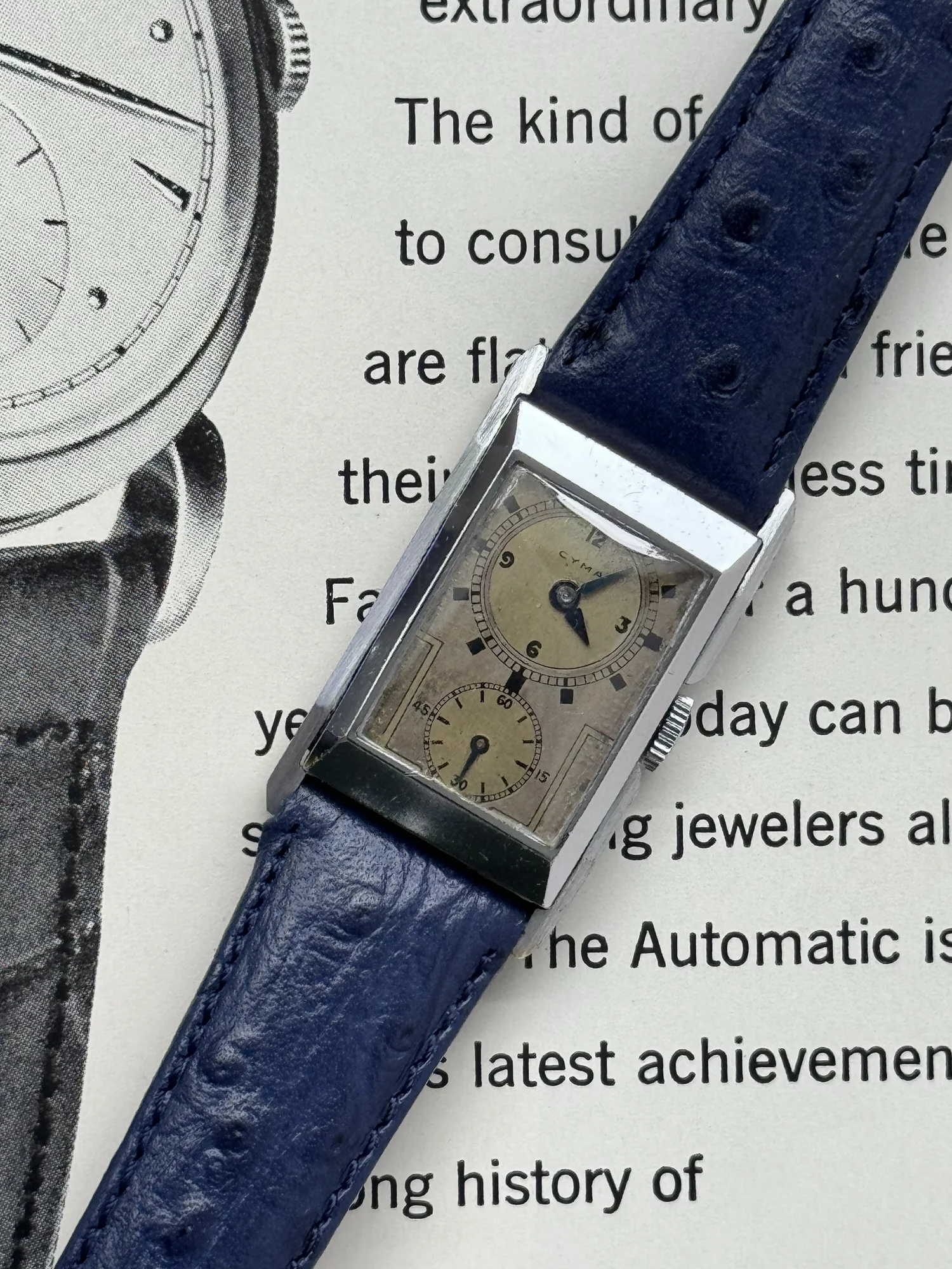 1930s CYMA Art Deco Doctor's Watch | 15 Jewel Manual Wind | Two