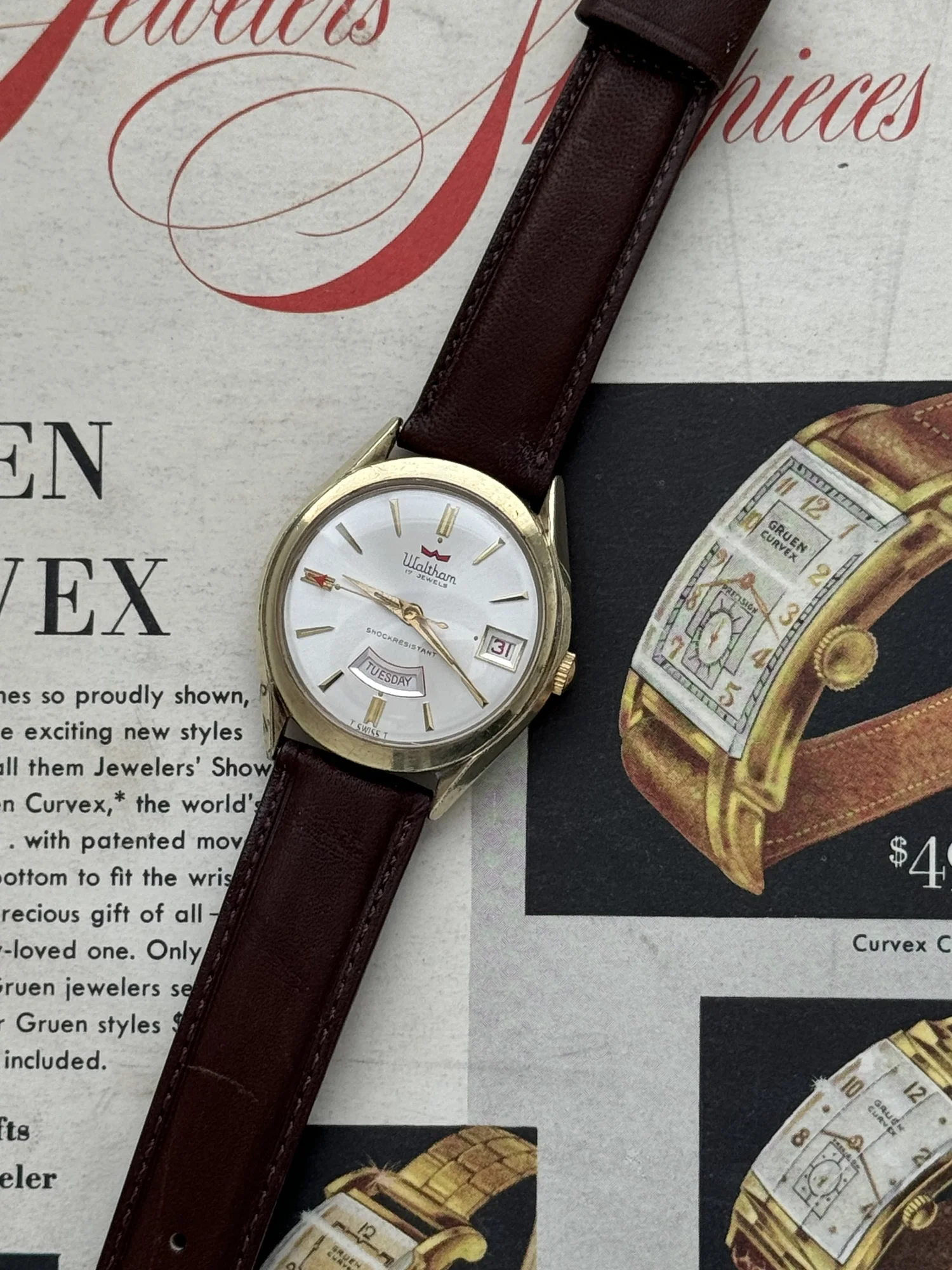 Waltham Day/Date 17-Jewel — Little King Watches