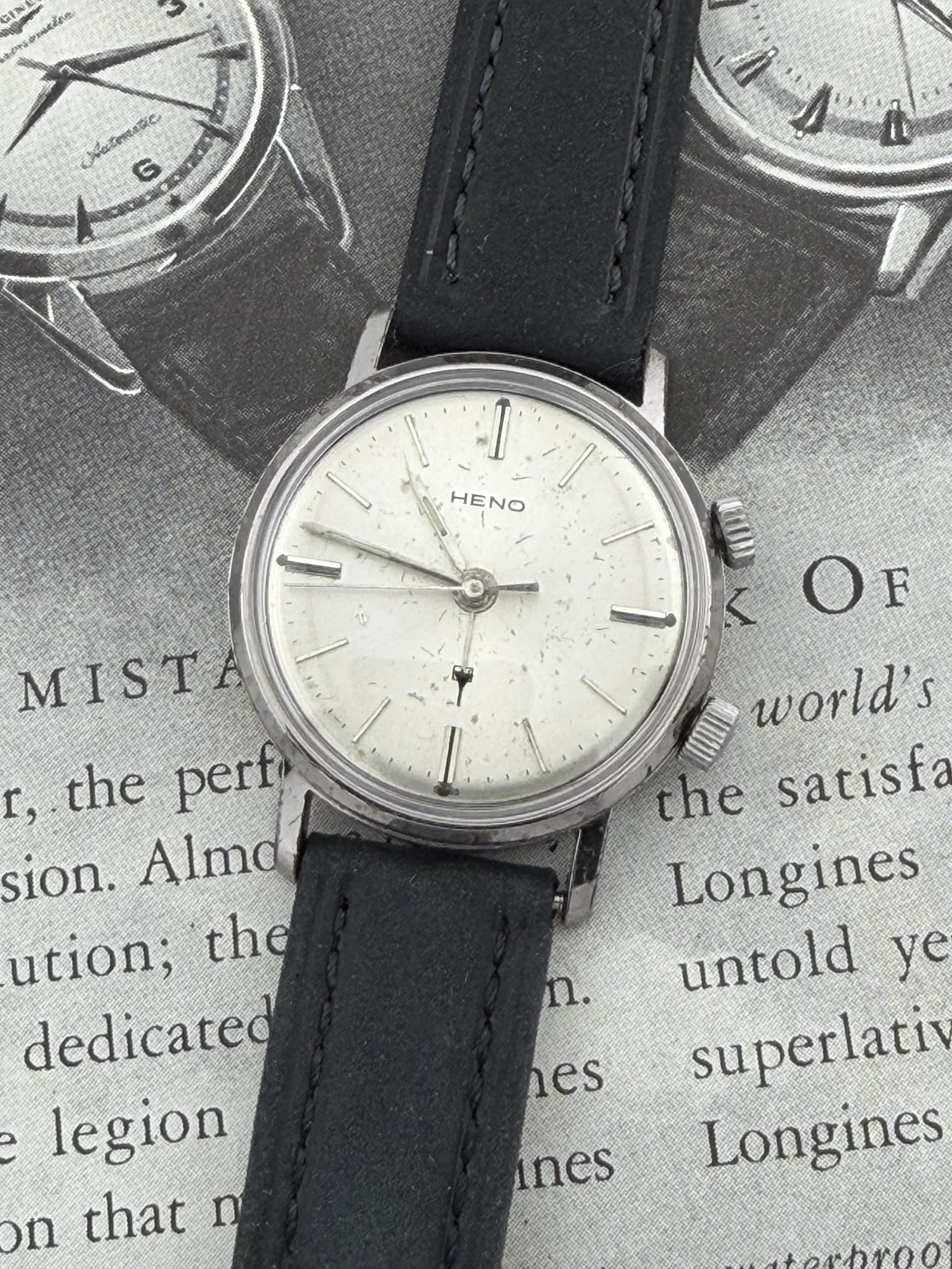 Heno Alarm Watch | Manual Wind | Steel Case — Little King  display picture 1