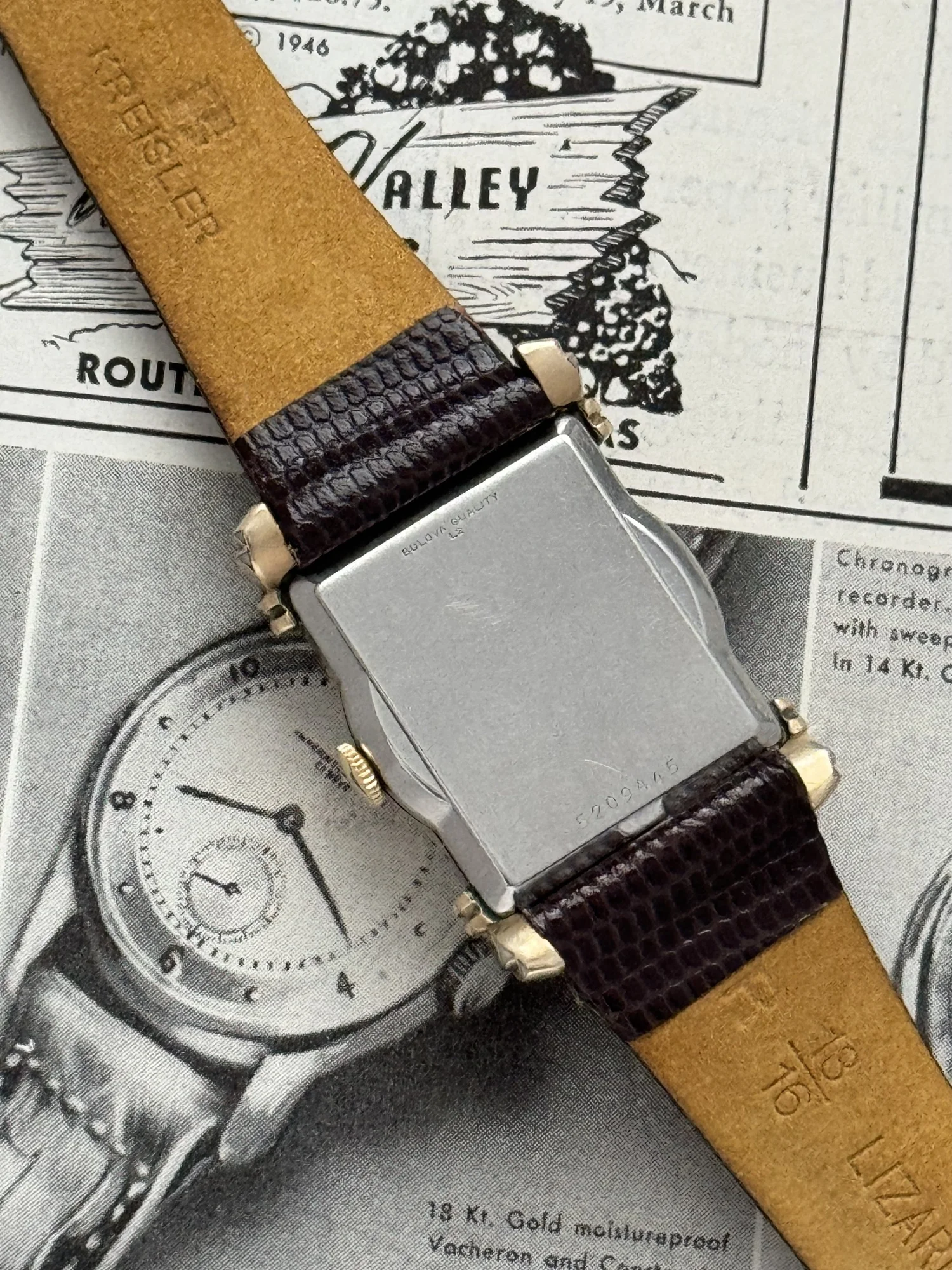1940s Bulova Tank Watch – Fancy Lugs & Just Serviced