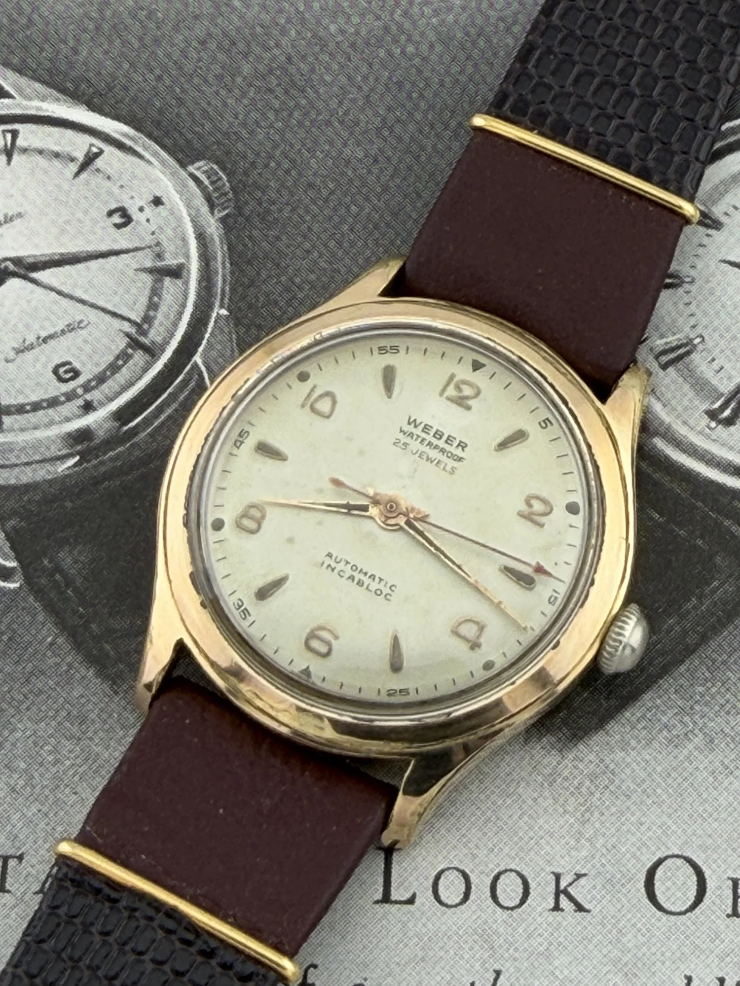 Weber Automatic | 25 Jewel Bidynator | Swiss Incabloc Dress Watch