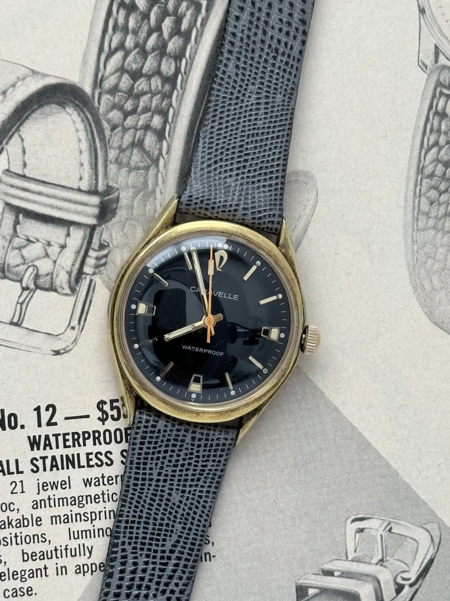 キャラベル CARAVELLE 1950's 10KGPゴールドトノーウォッチ キャラベル CARAVELLE 1950's 10KGPゴールドトノーウォッチ