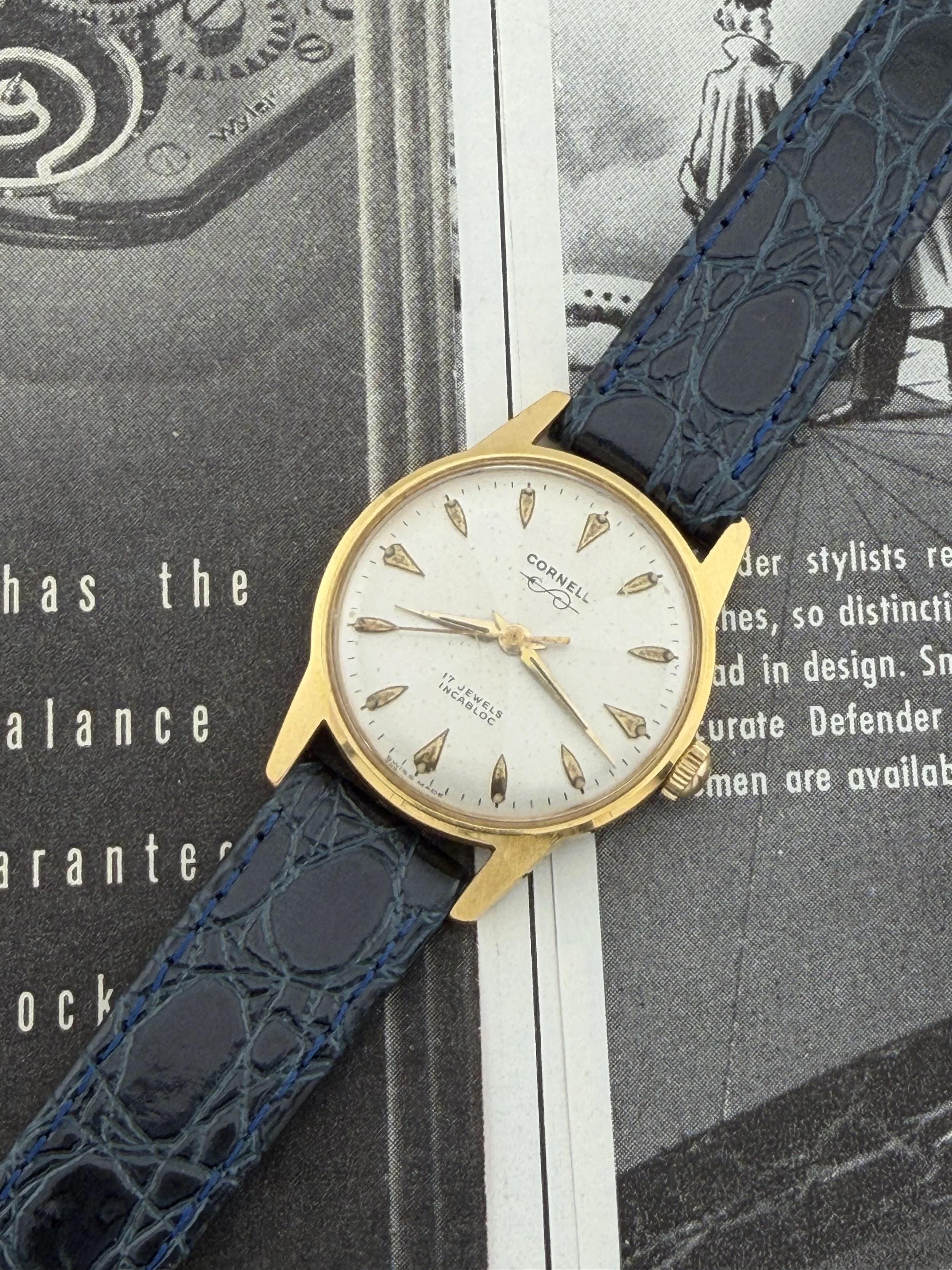 Cornell | 17 Jewels | Incabloc | Gold-Filled Case | Circa 1950s
