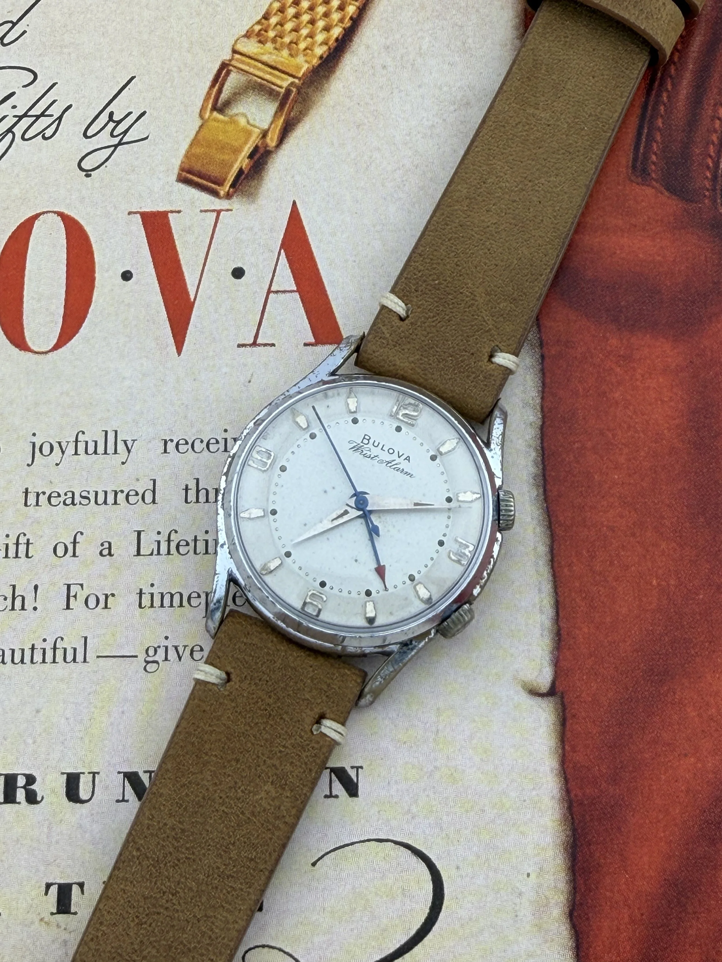 Bulova Wrist Alarm | Mechanical Alarm Watch | Swiss Movement | Circa Late 1940s–1950s