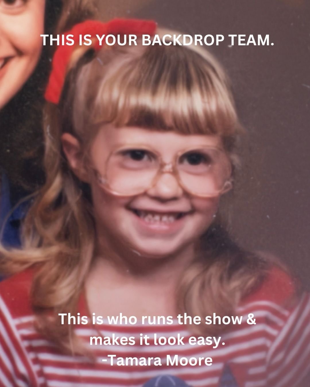 This Is Your Backdrop Team. ✨ #throwback