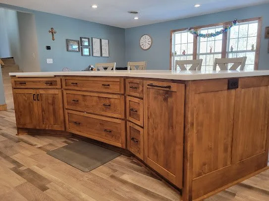 Cabinets made from Alder