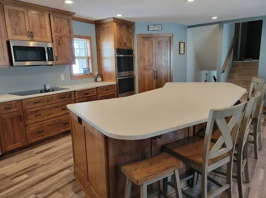 Cabinets made from Alder