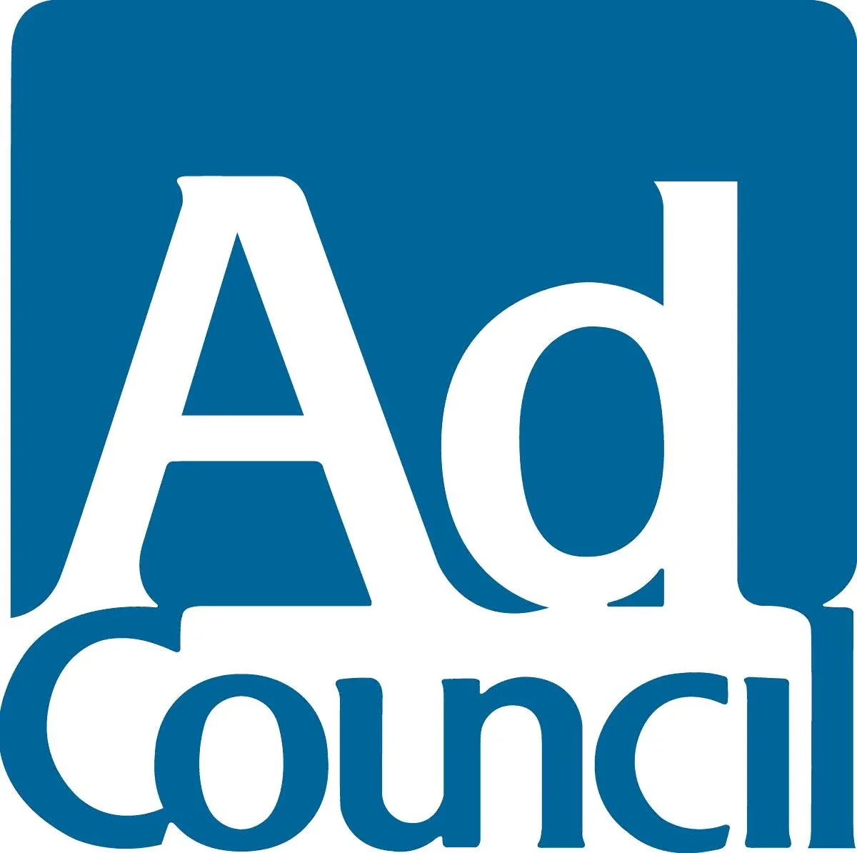 Logo of the Adena Council with white text on a blue background.