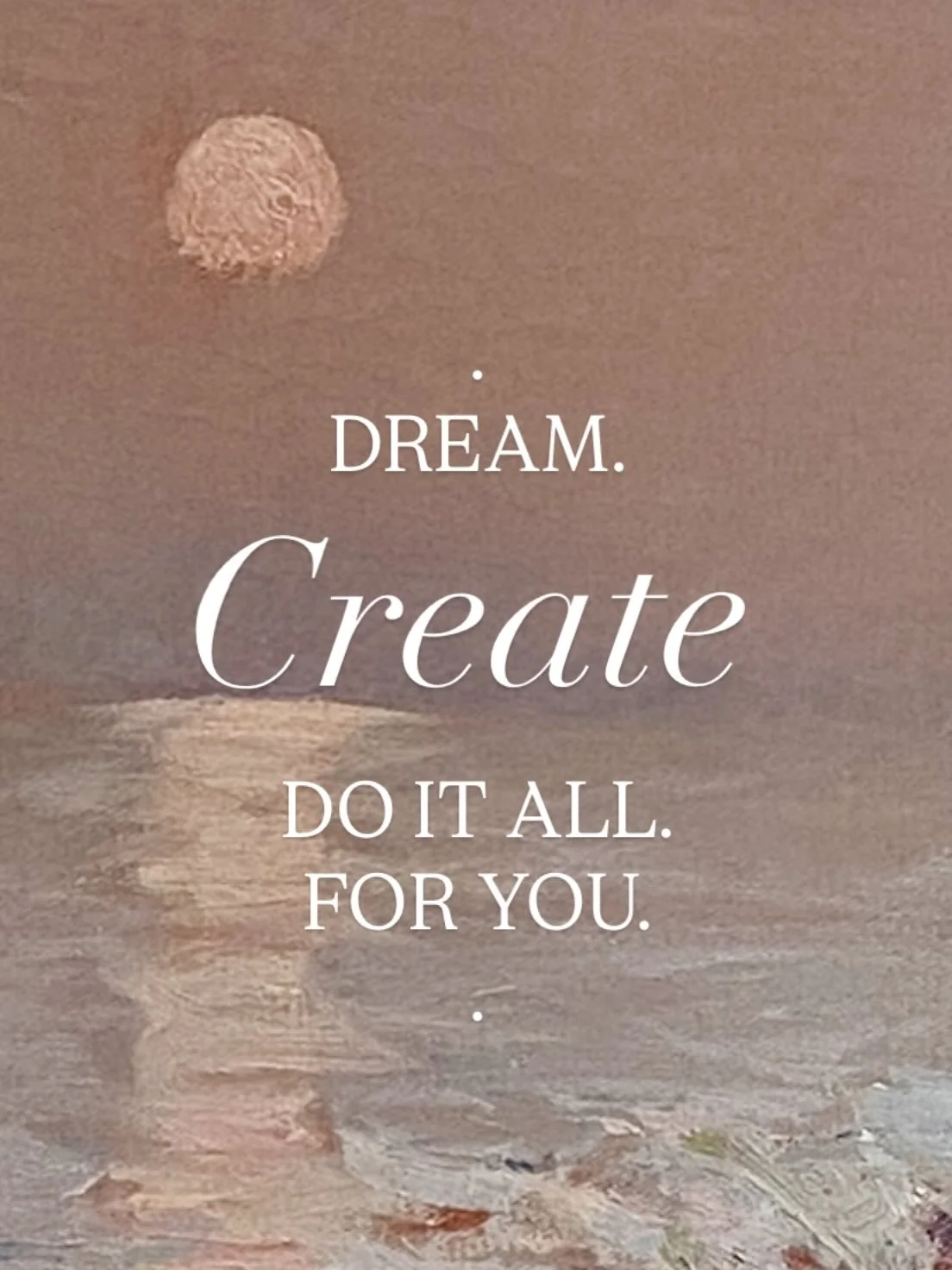Dare to dream and not self sabotage on the way? 
Take this as a sign to do what your soul pleases! 
#GoodVibes #GreatTribes