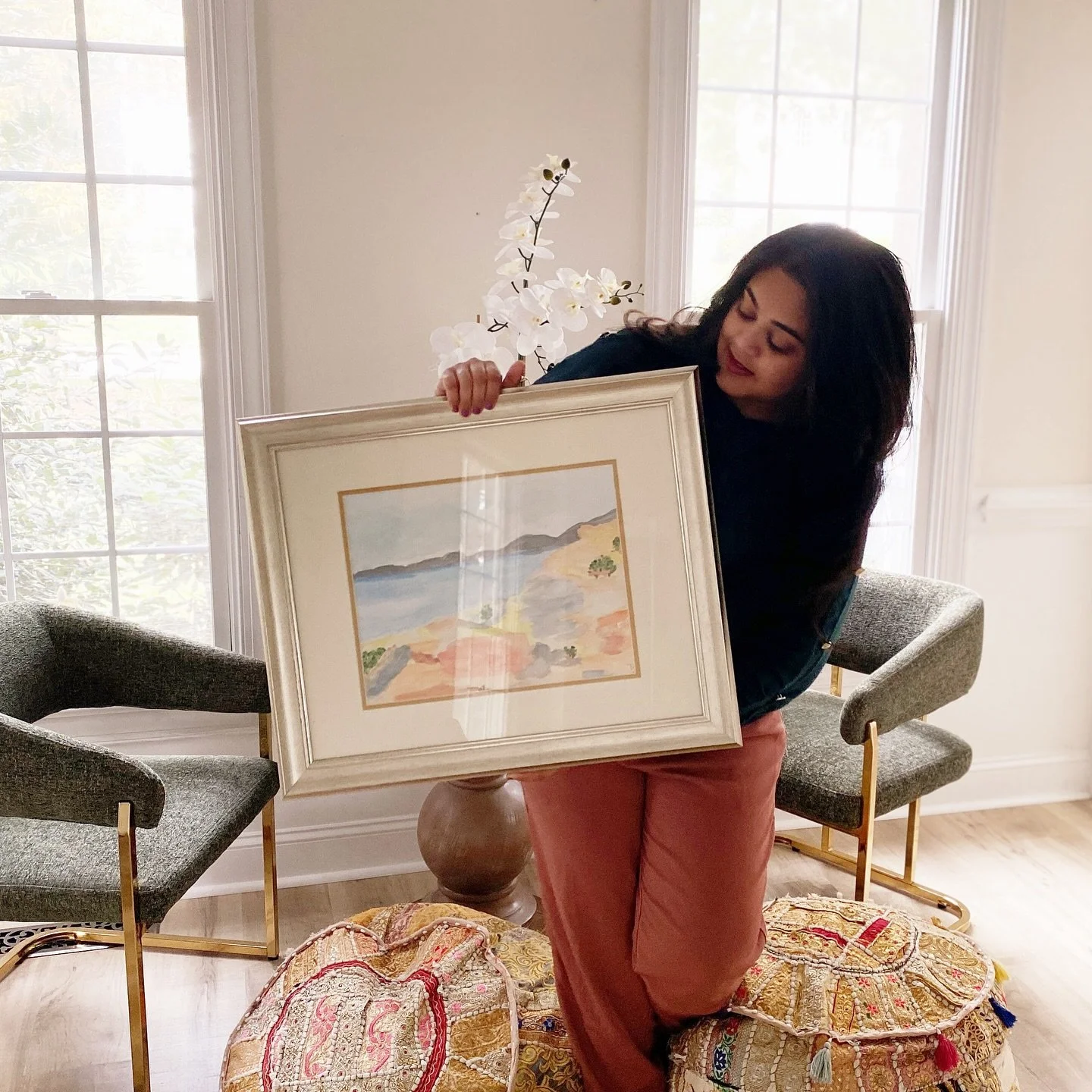 Reminiscing about the summers at sea, the coastline, the immaculate vibes, golden sun and loads of creative flow 💗 Happy to finally feature my handmade one of a kind painting and share Is with the world 🥂

&bull; ABSTRACT LANDSCAPE &bull; GOUACHE &