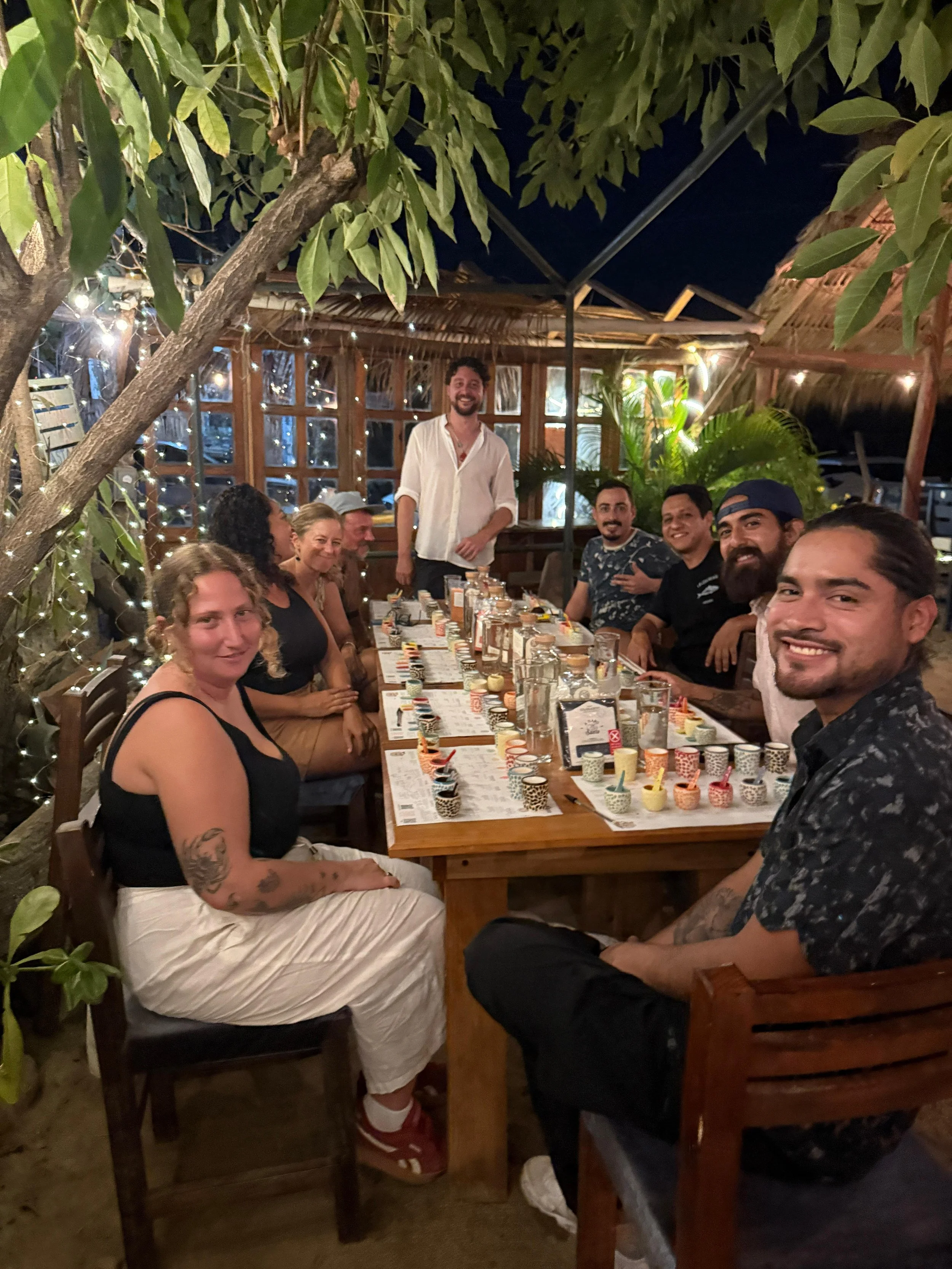 Mezcal y Mole beachside tasting in Troncones Guerrero Mexico
