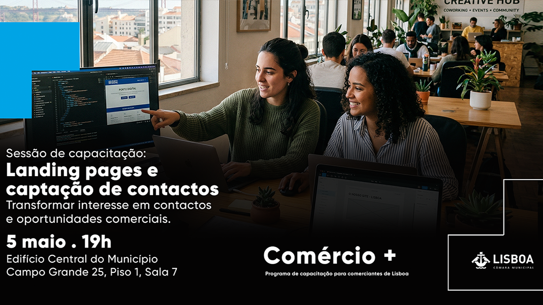Comércio +: Landing pages e captação de contactos&nbsp;