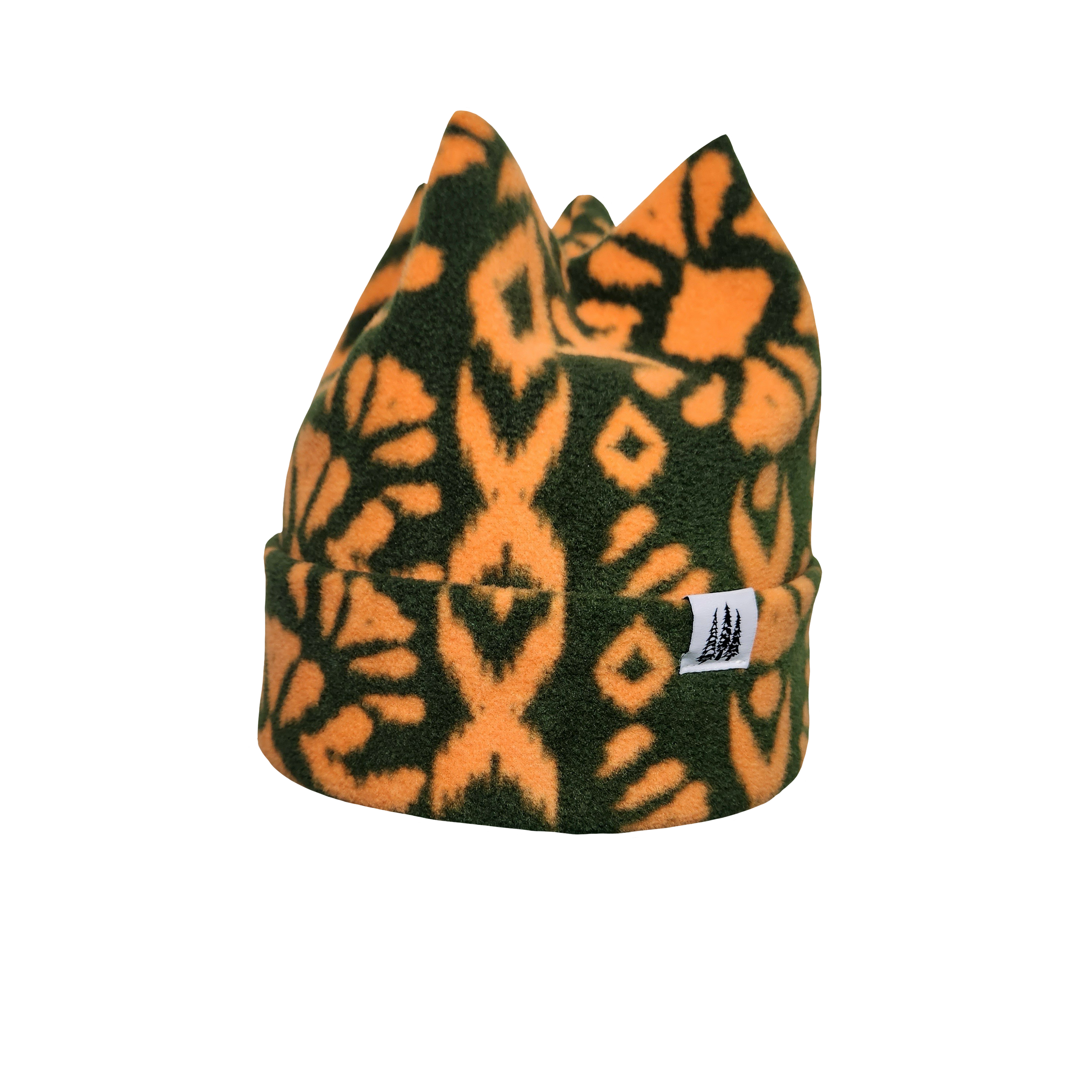 Orange:Green 4 Peak Fleece Toque1.PNG