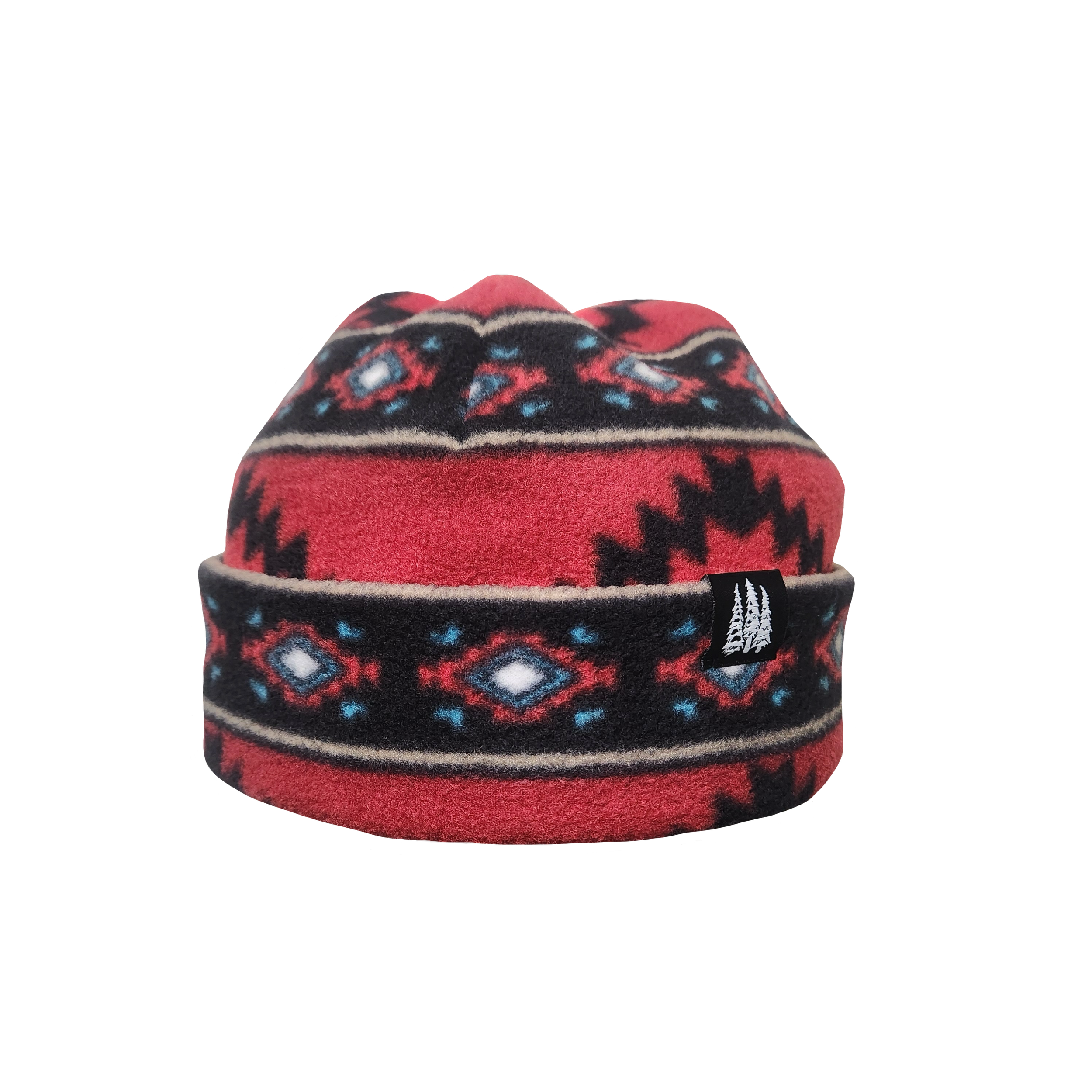 Red Aztec Two Tone 2.0 Fleece Toque1.PNG