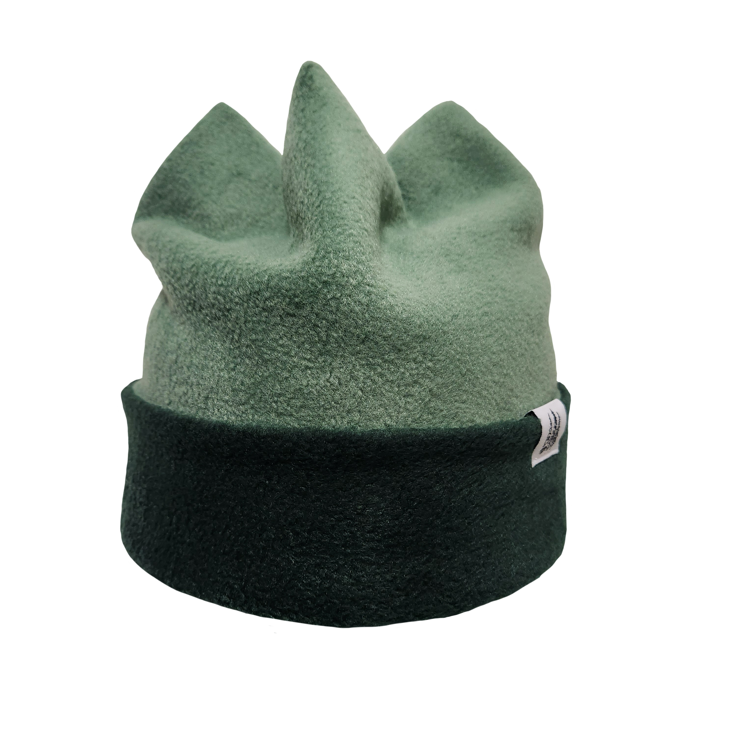 Dark Green Reversible 4 Peak Fleece Toque.PNG