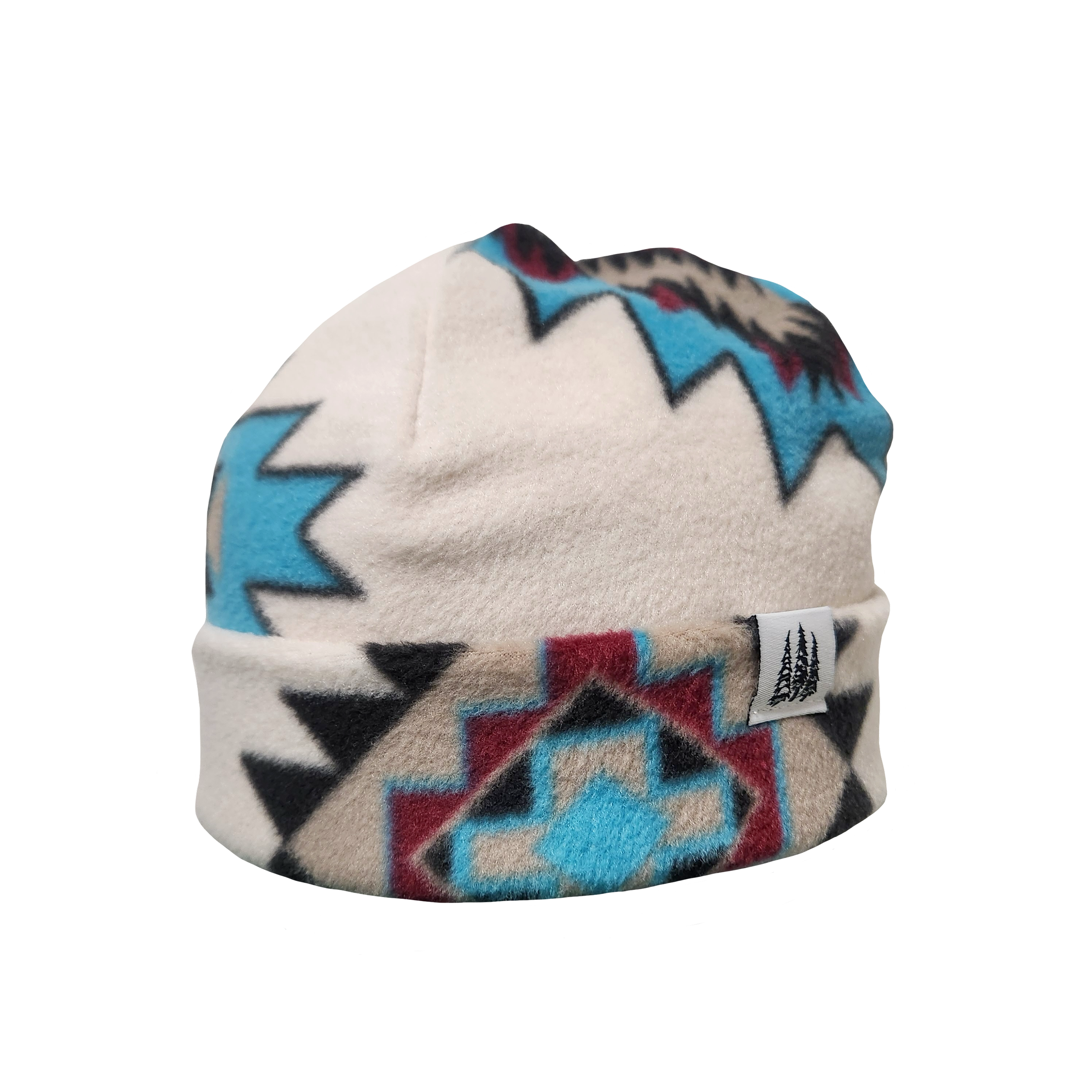 Cream Aztec Two Tone 2.0 Fleece Toque1.PNG