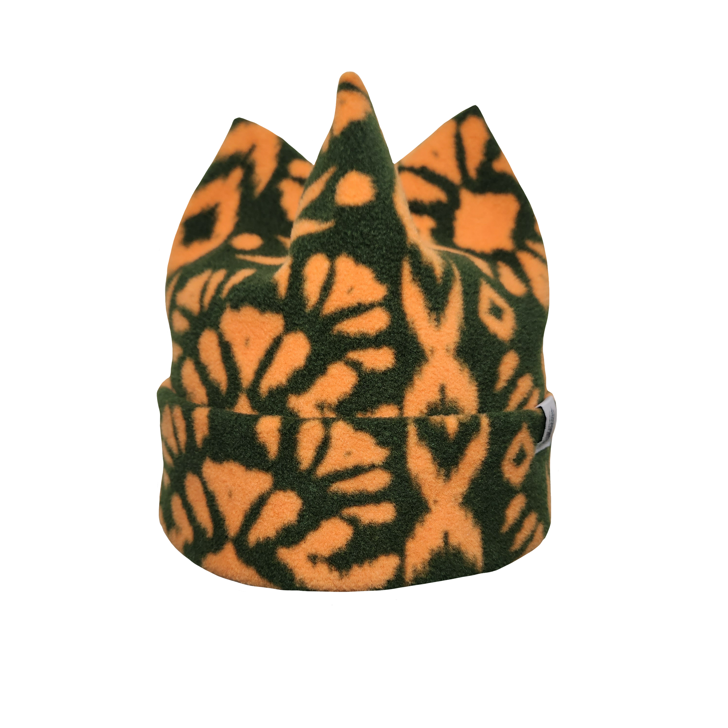 Orange:Green 4 Peak Fleece Toque.PNG